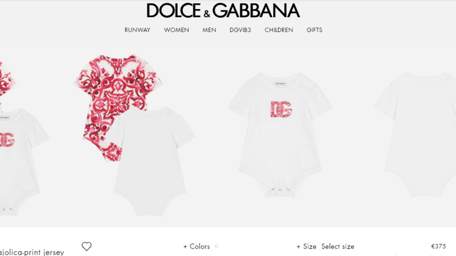 Body da Dolce&Gabanna usado por Mavie