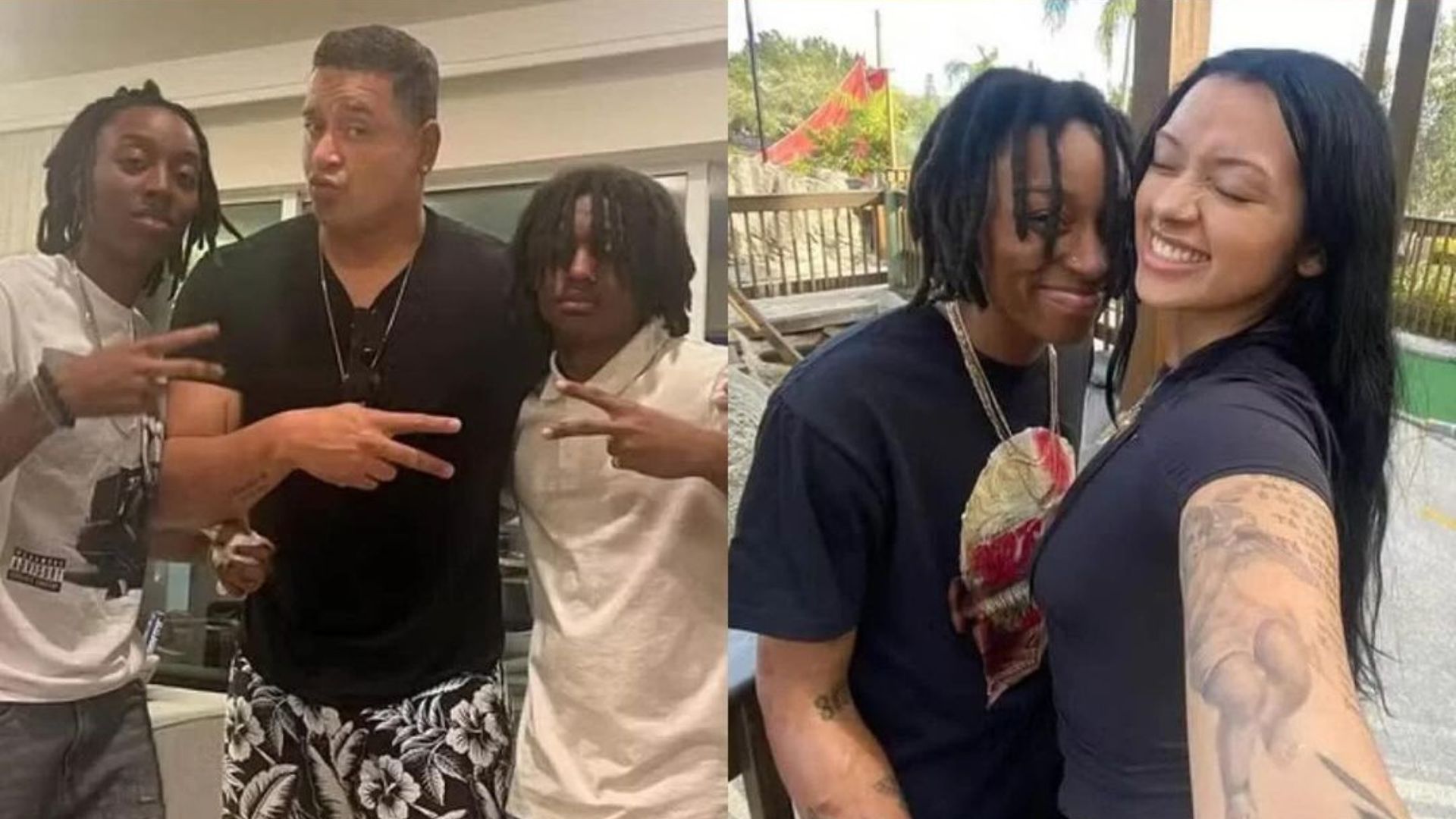 Daze, namorada de Camilly Vict&oacute;ria, Xanddy e a filha