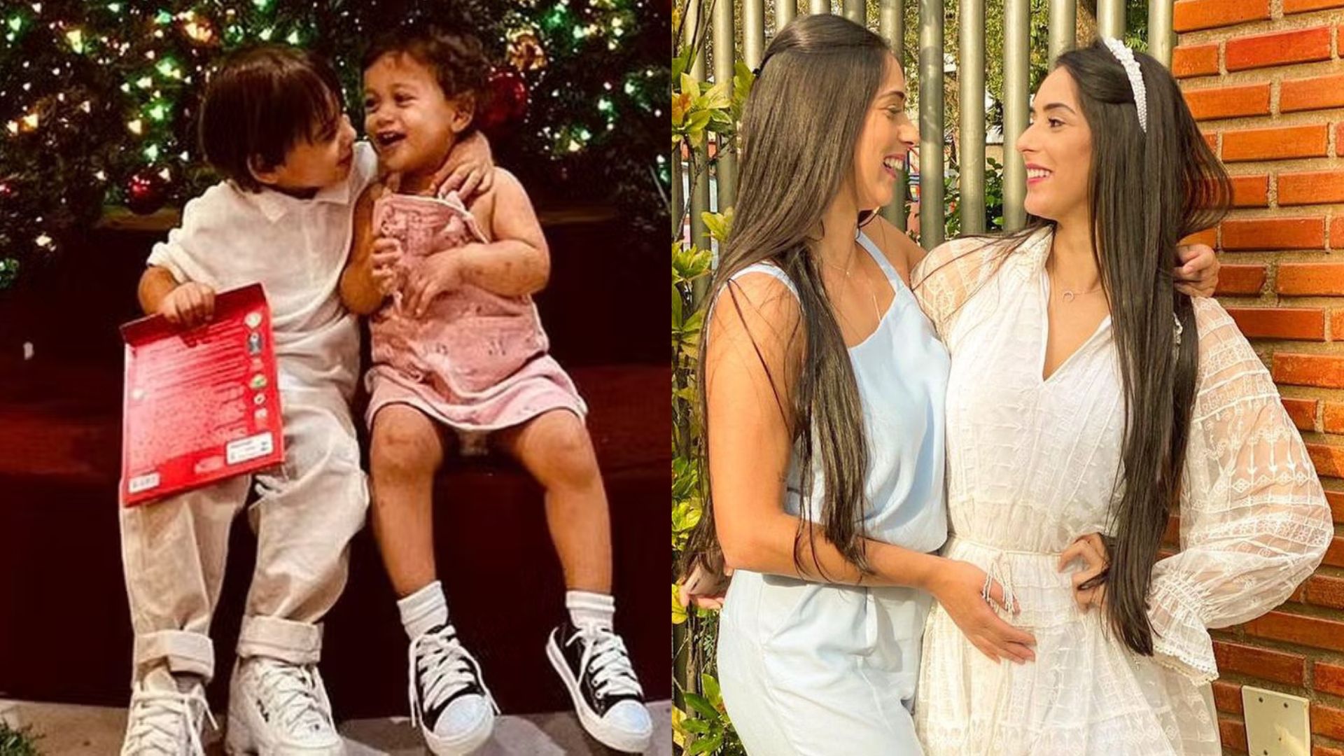 Deniziane e Deniziene Ferreira e os filhos