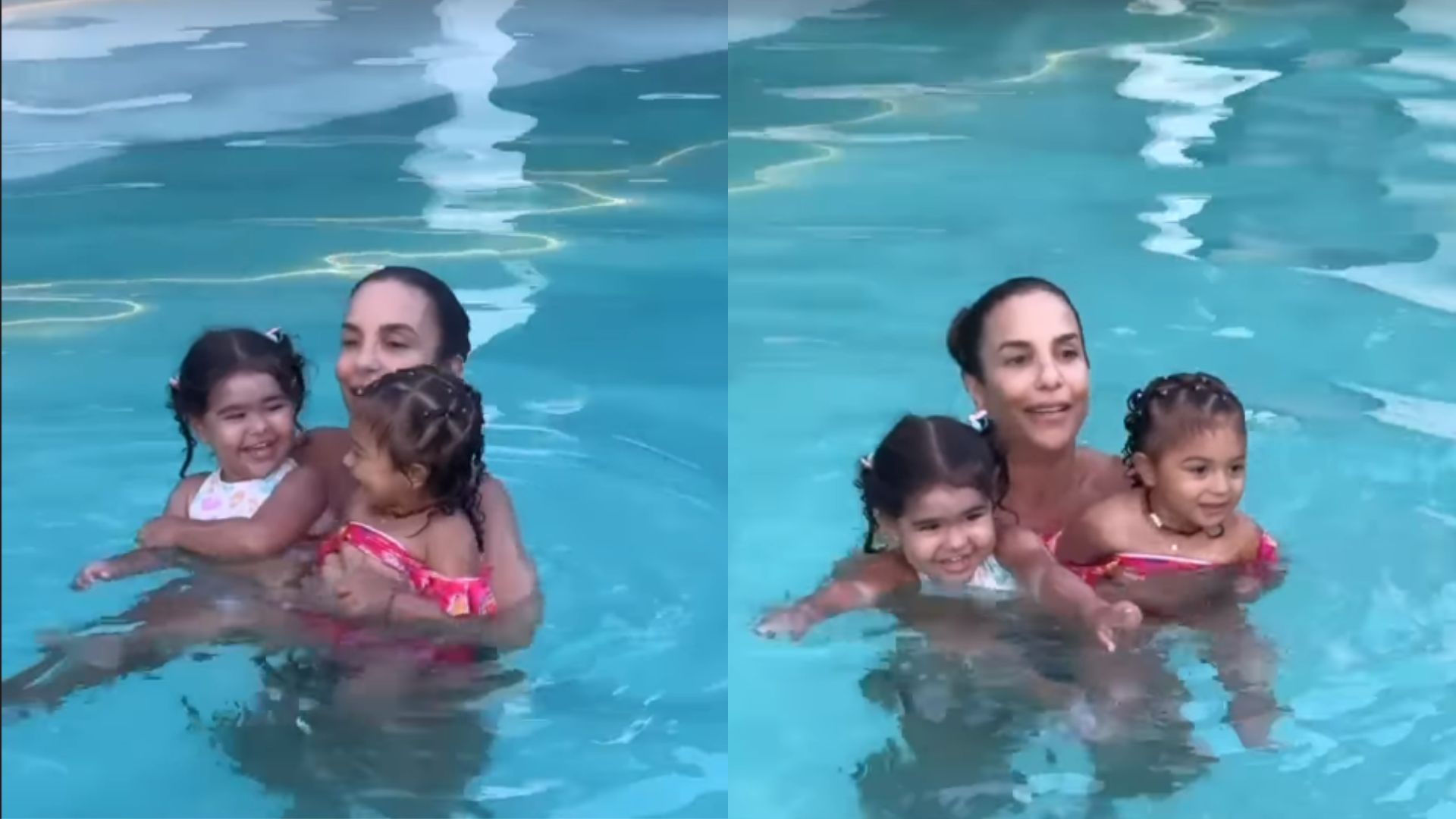 Ivete Sangalo, Zaya Mendes, filha de Simone Mendes, e Liz Improta Santana