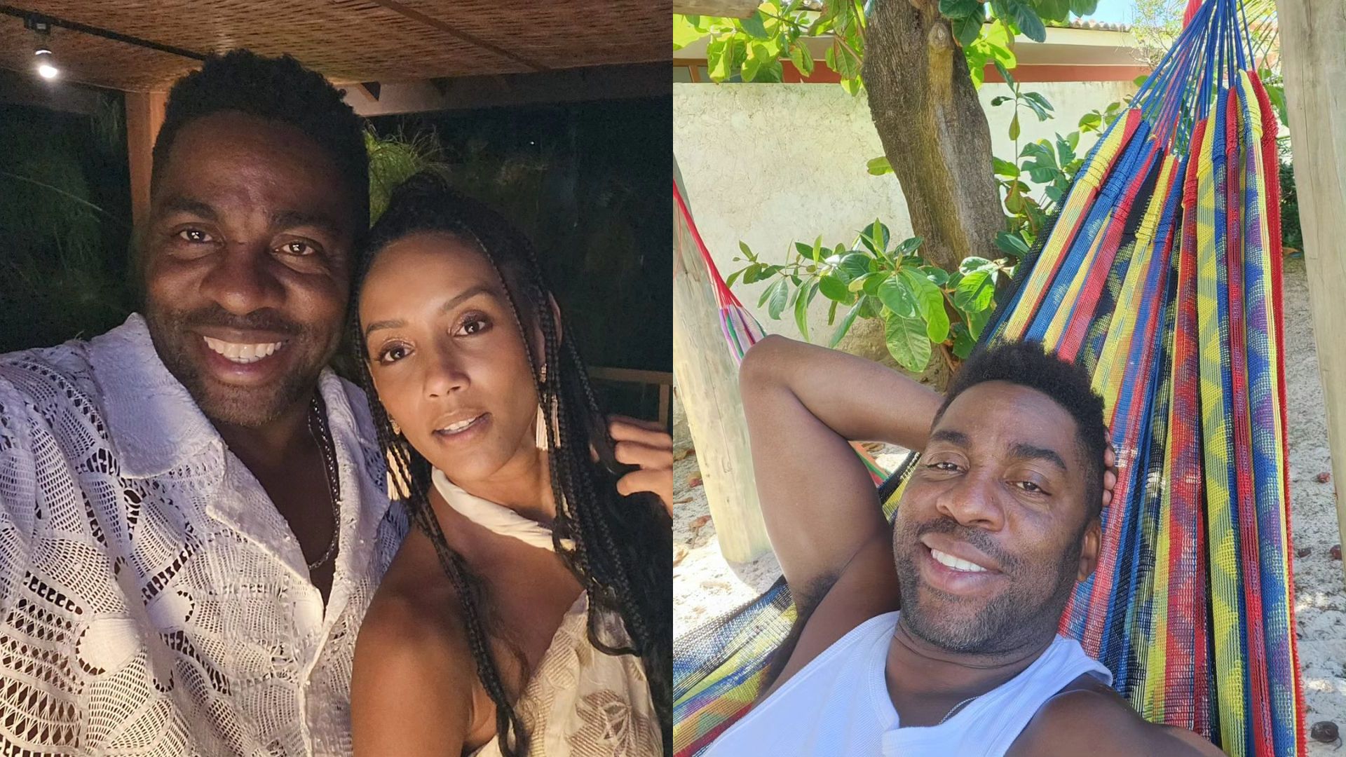 L&aacute;zaro Ramos e Ta&iacute;s Araujo