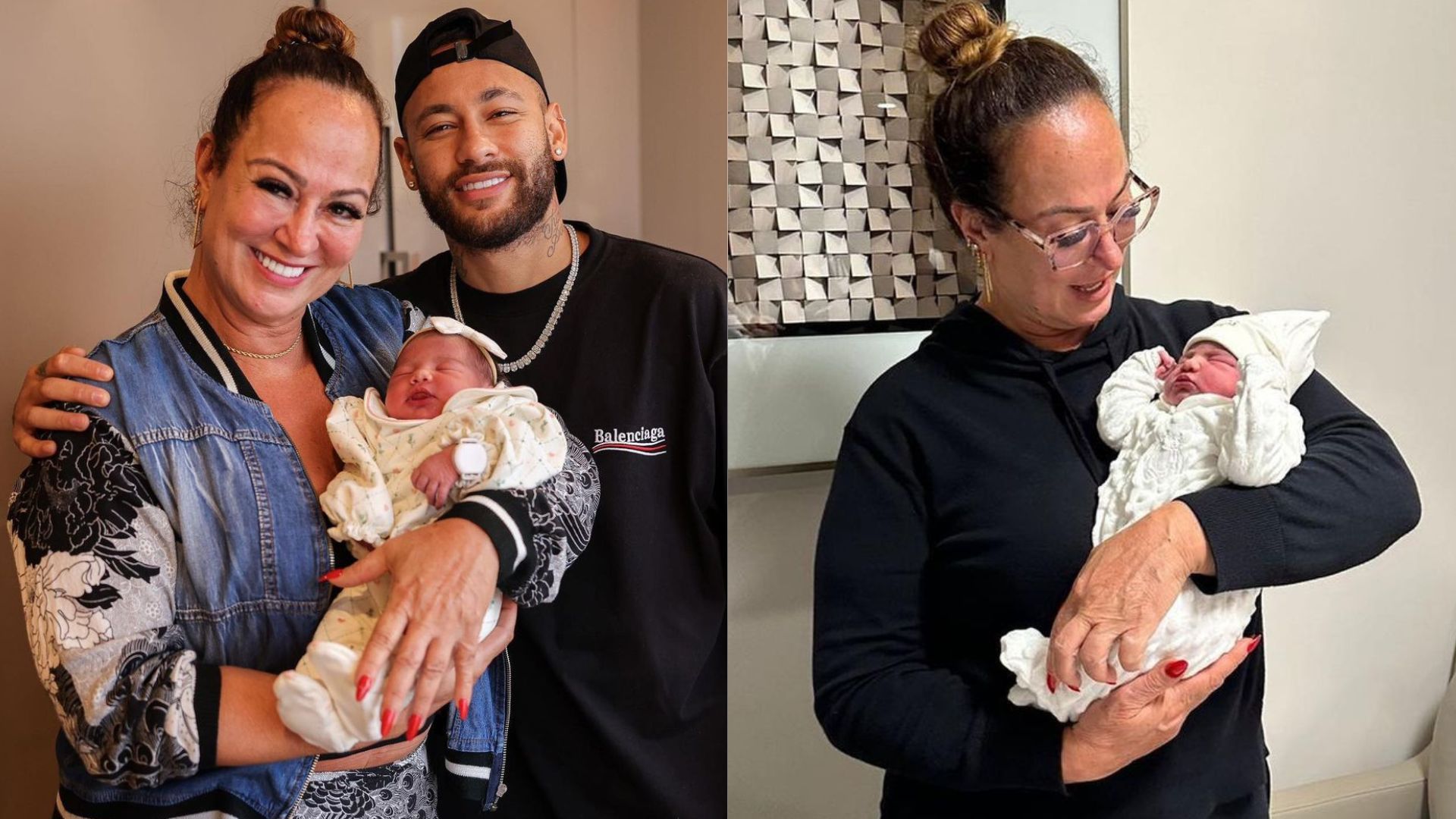 Nadine Gon&ccedil;alves, Neymar Jr., e Mavie