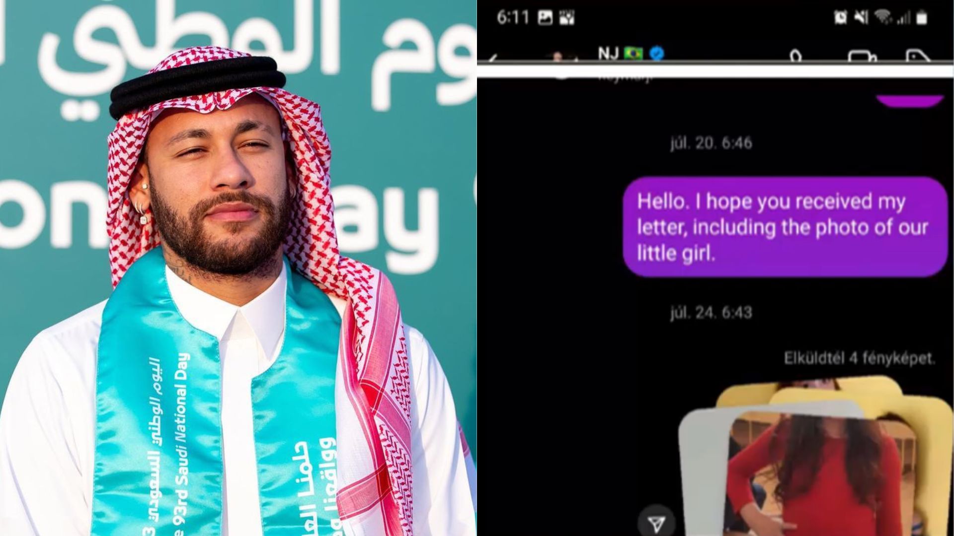 Neymar Jr., e m&atilde;e de suposta filha de 10 anos do jogador