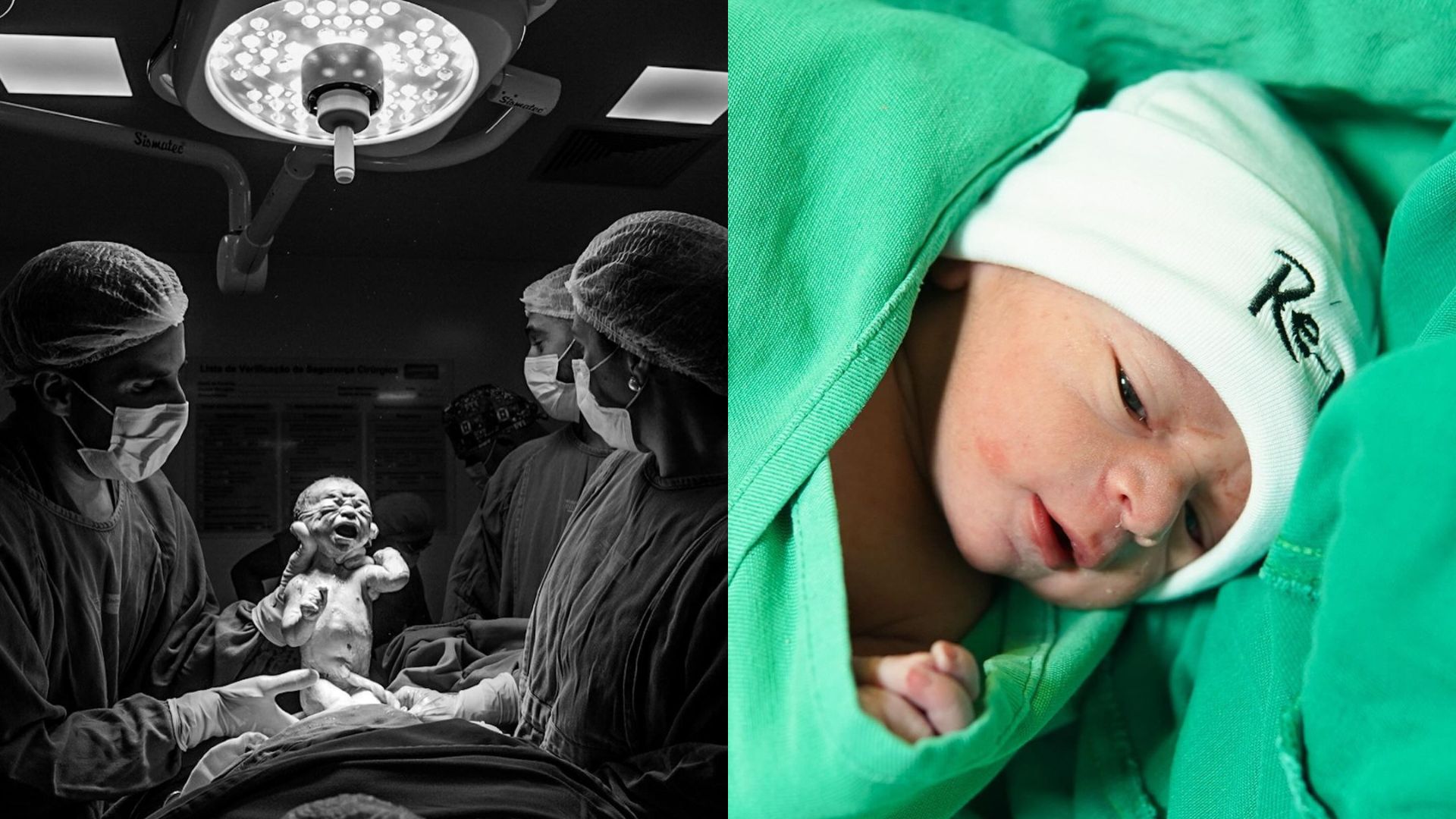 Parto de Jorge, primeiro filho de Ary Mirelle e Jo&atilde;o Gomes