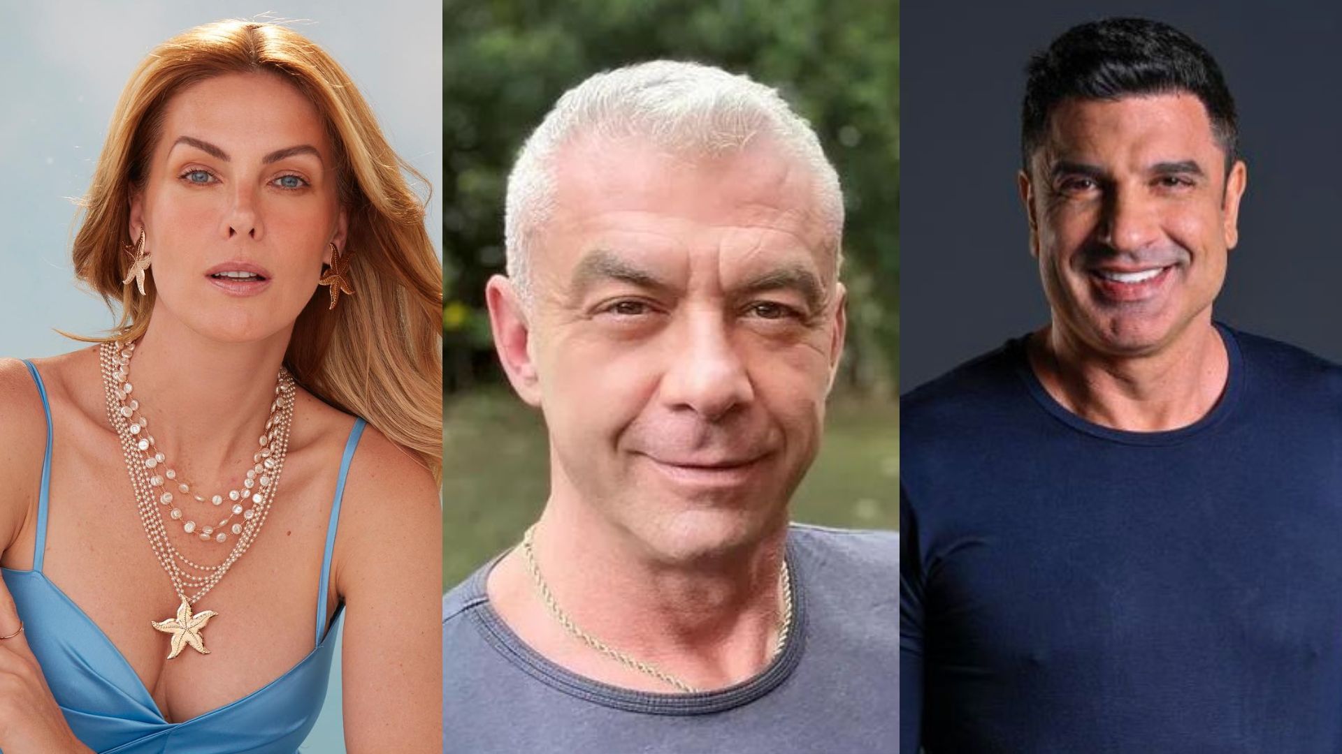 Ana Hickmann, Alexandre Correa e Edu Guedes