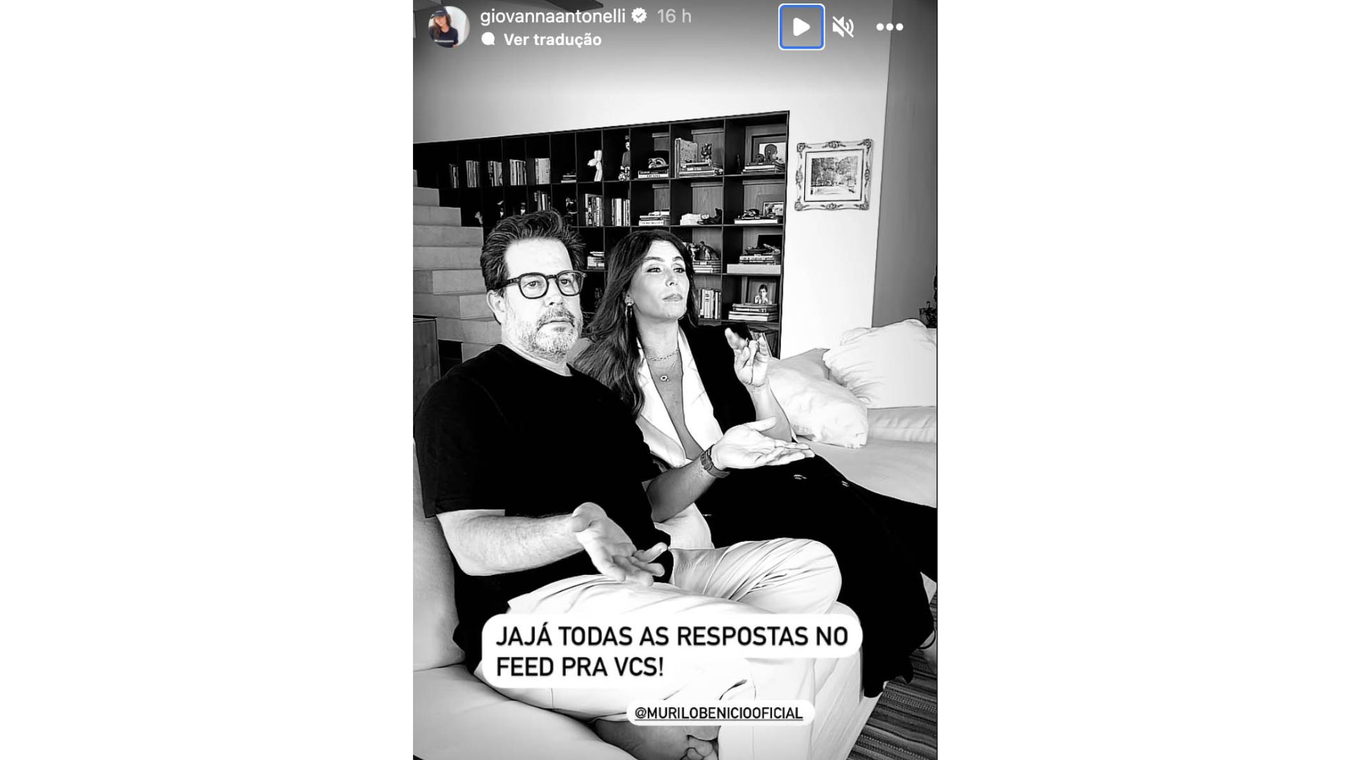 Murilo Ben&iacute;cio e Giovanna Antonelli