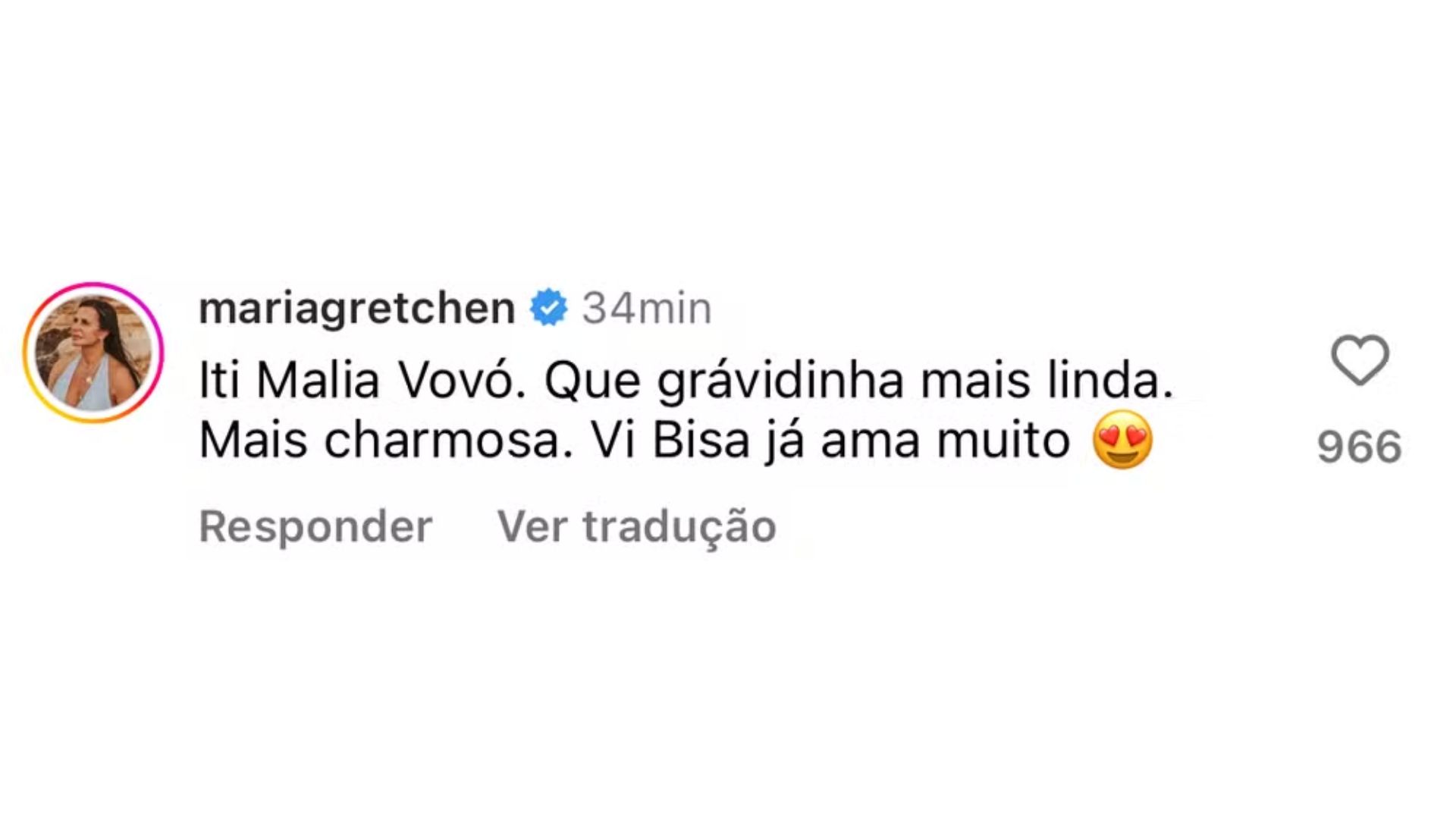Gretchen comentou no post