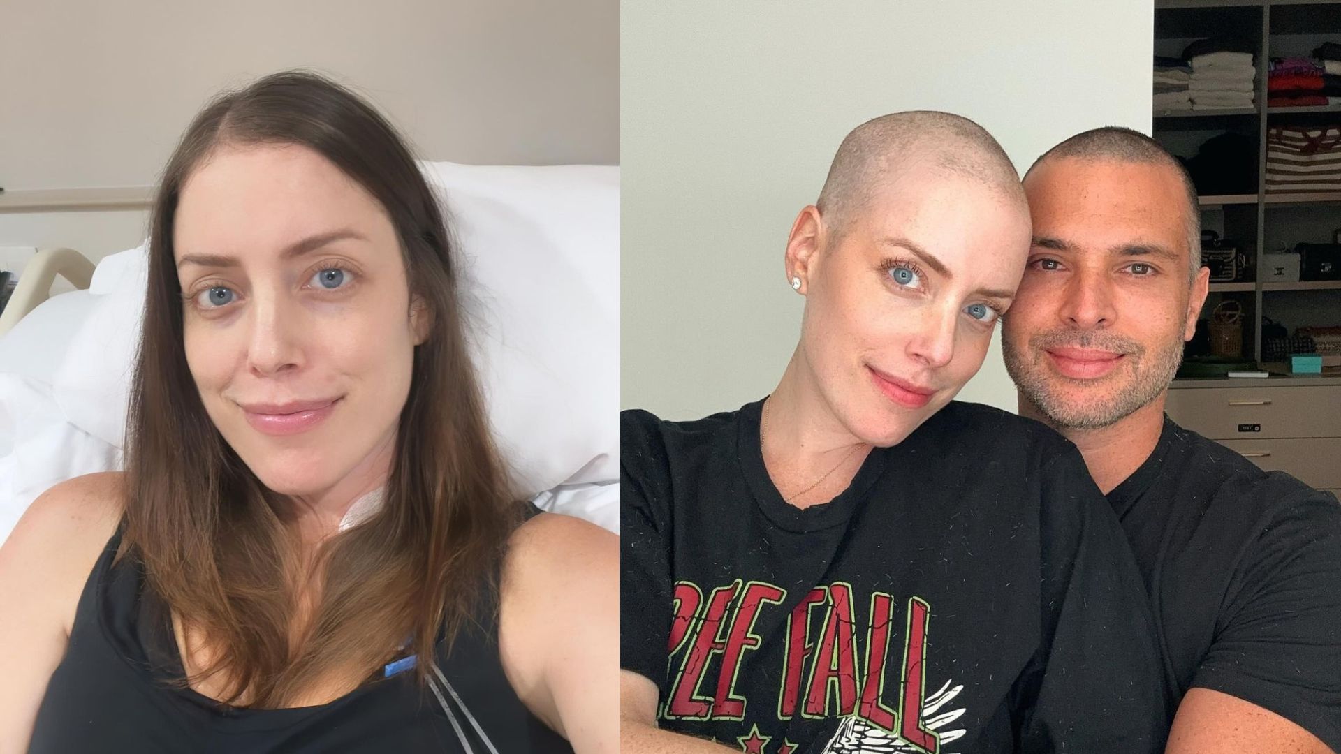 Marido de Fabiana Justus raspa cabelo