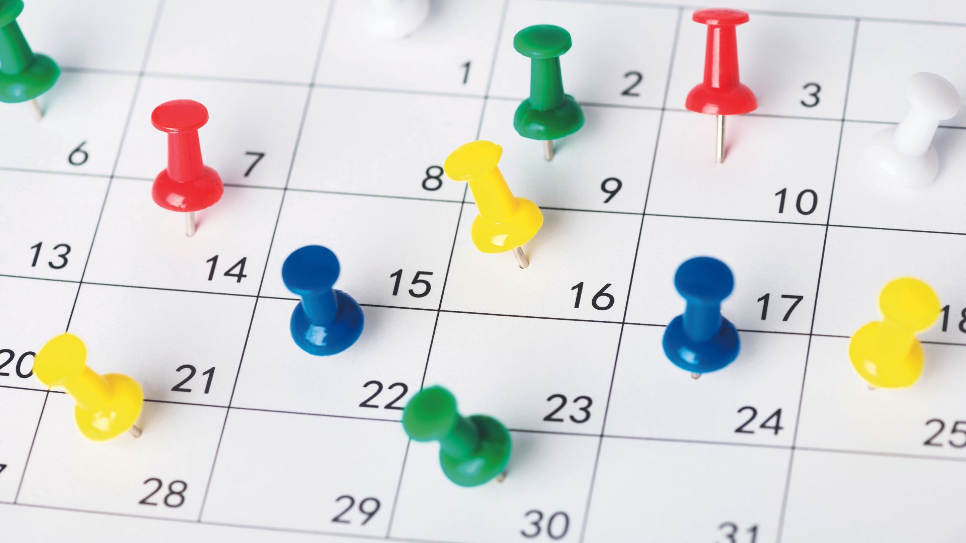 Calend&aacute;rio marcado