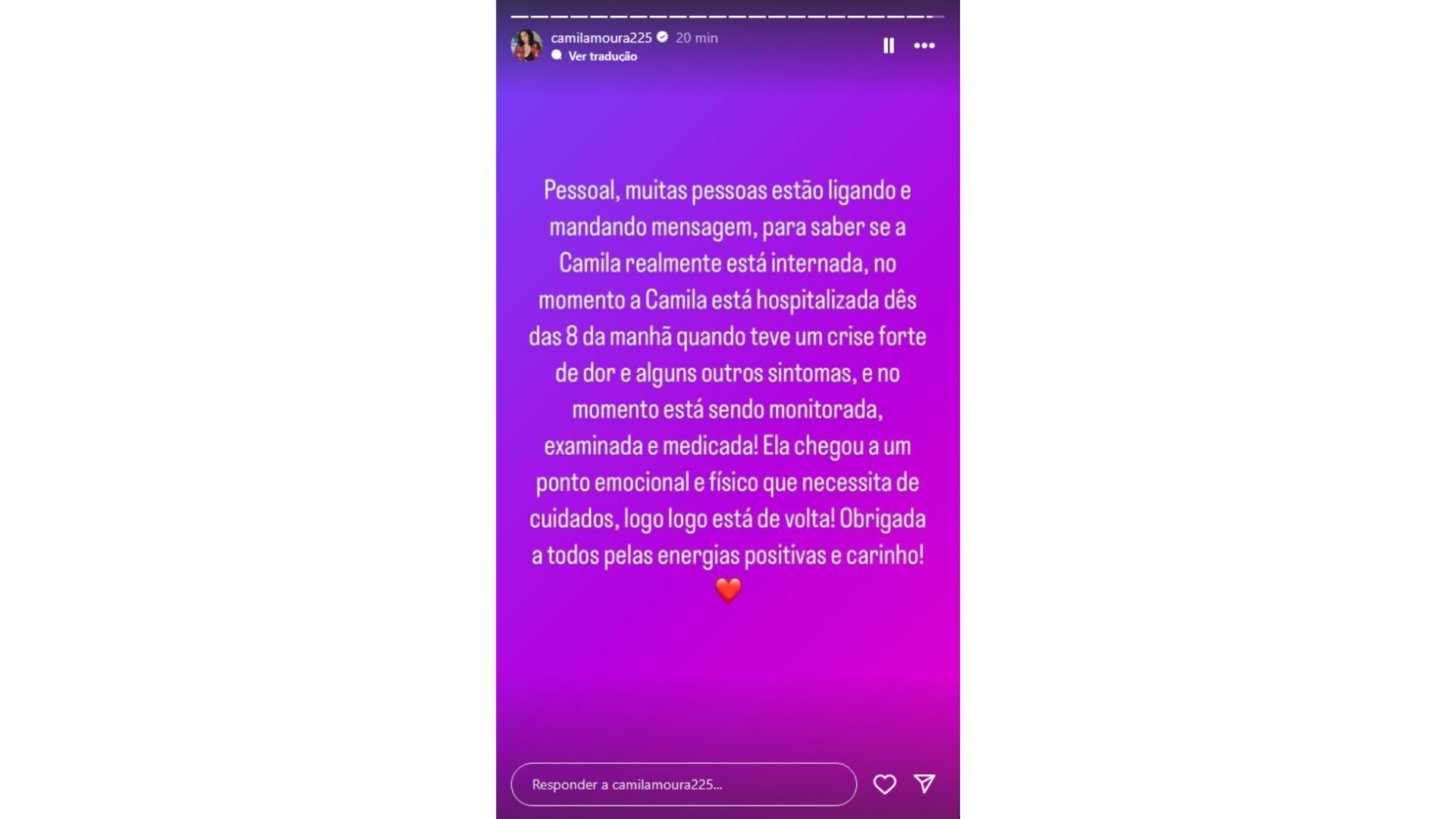 Ex-esposa de Lucas Buda &eacute; hospitalizada 