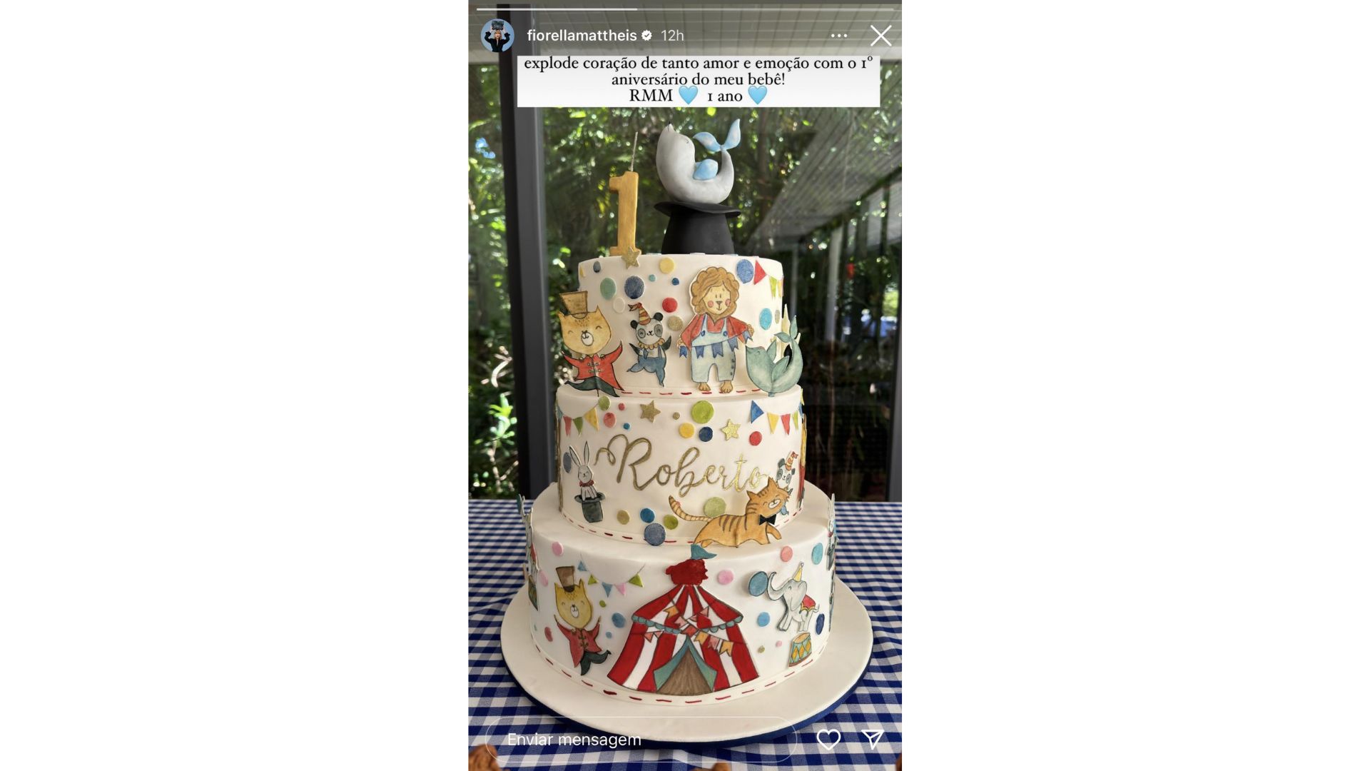 O anivers&aacute;rio teve o tema circo