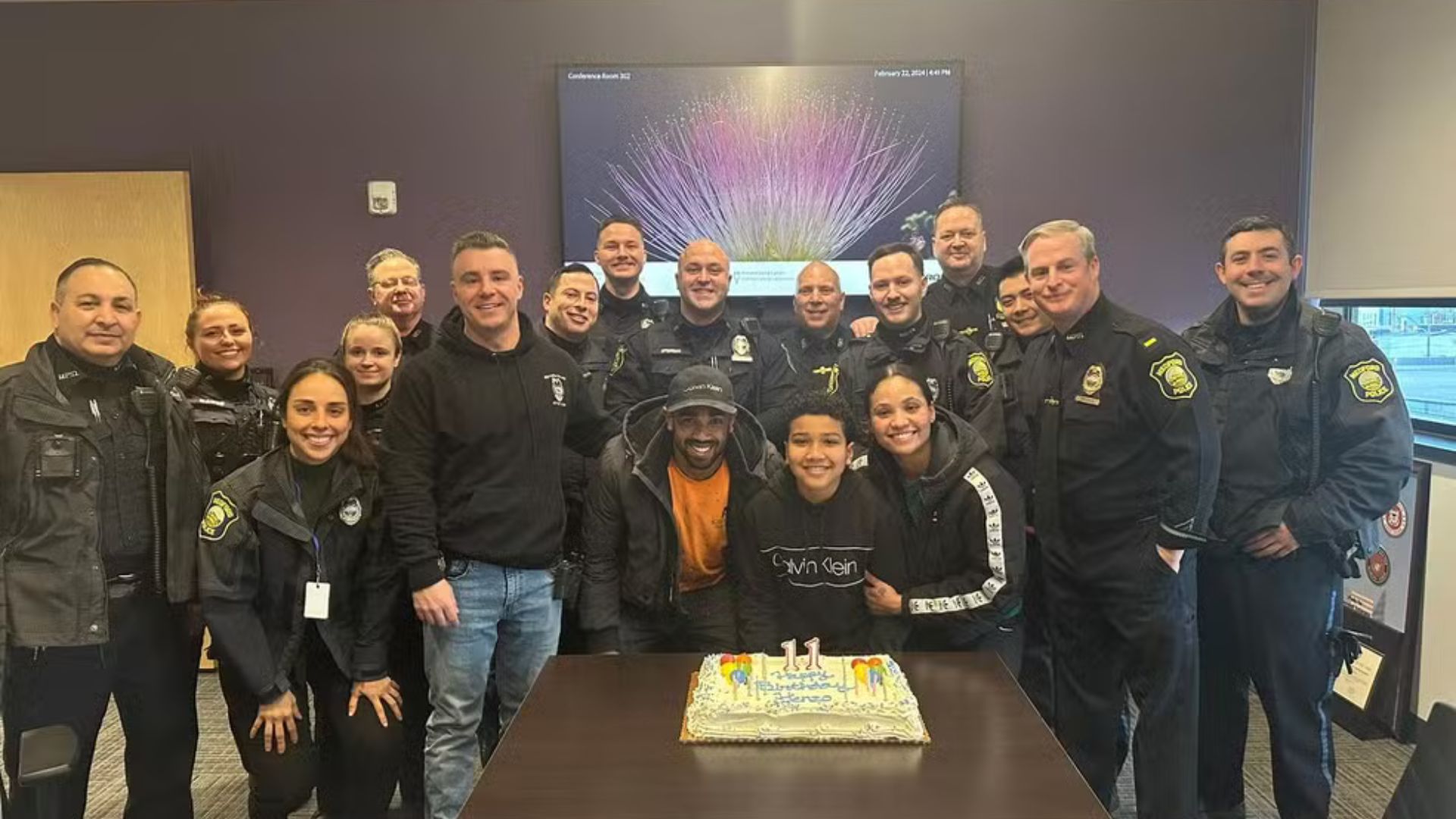 Amigos posando para a foto