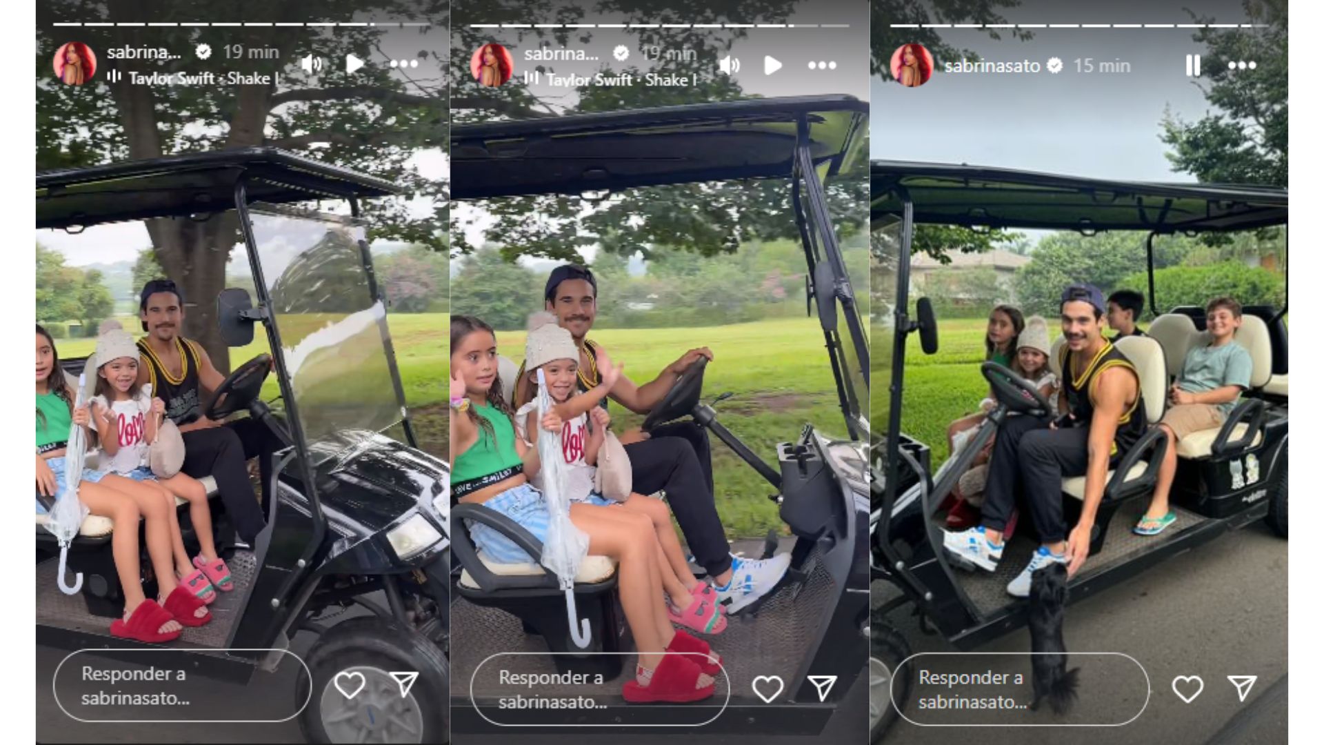 Nicolas Prattes e Zoe, filha de Sabrina Sato