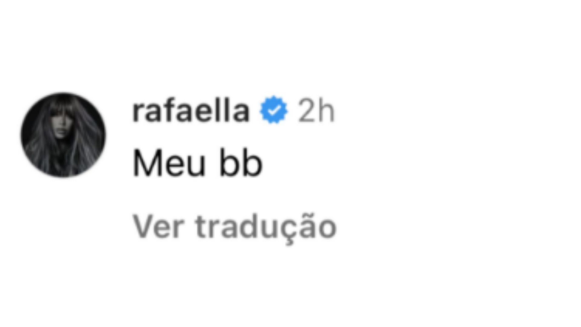 Rafaella comentou na foto de Kimberlly