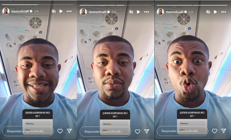 Davi conversa com seguidores nas redes