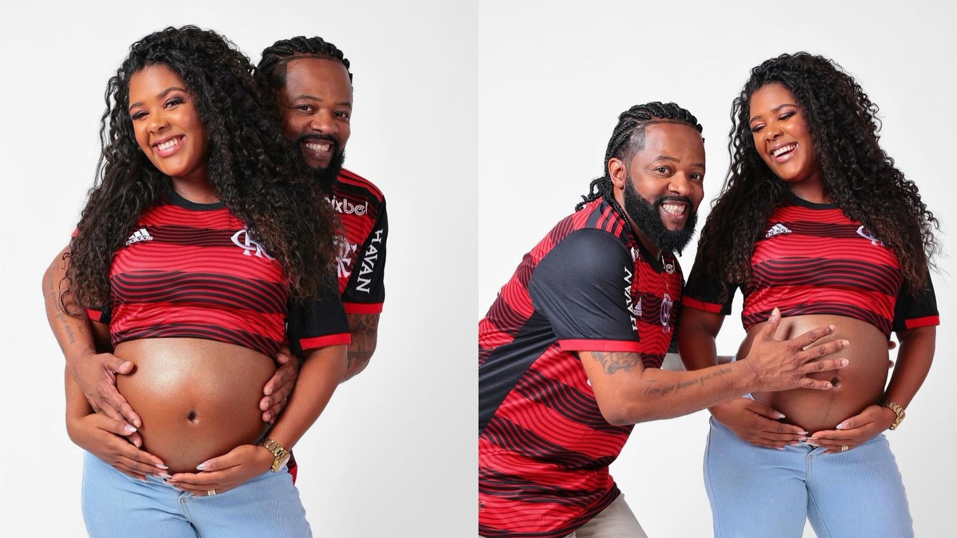 Xande de Pilares e Thay Pereira