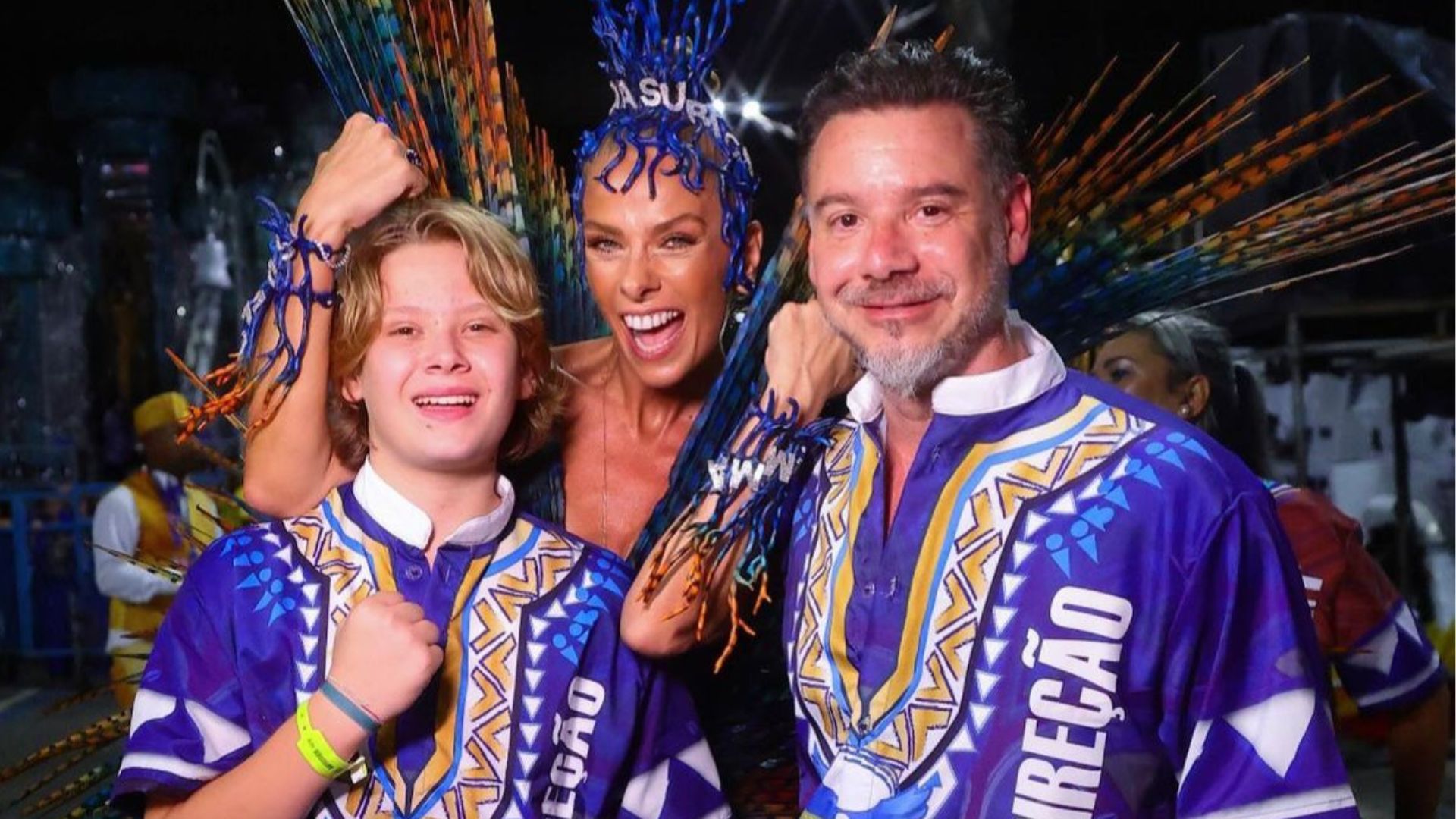 Adriane Galisteu e fam&iacute;lia 