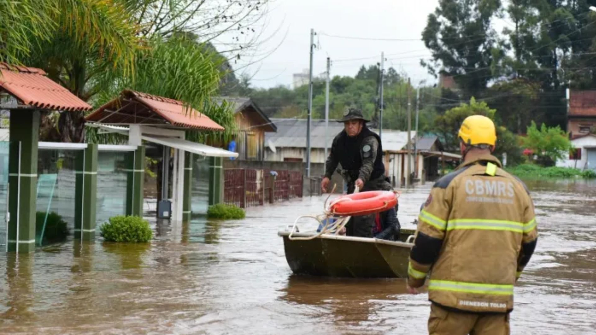 Resgate no Rio Grande do Sul