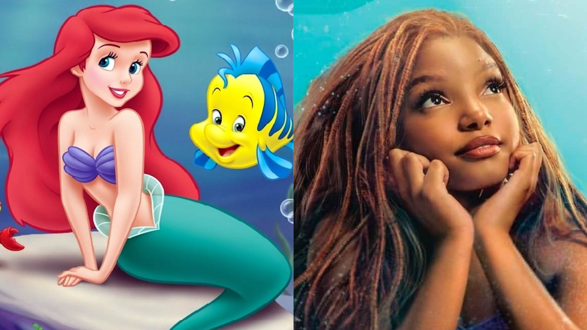 Pequena Sereia desenho e live action