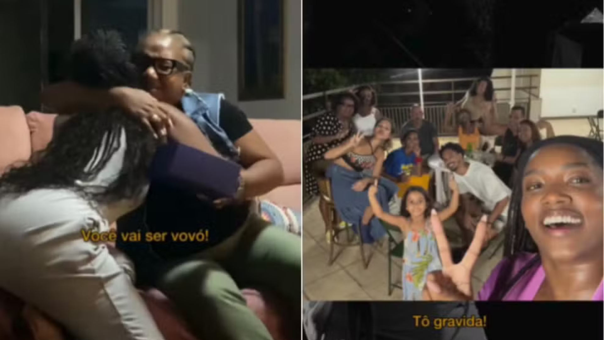 Rea&ccedil;&atilde;o dos familiares da Iza