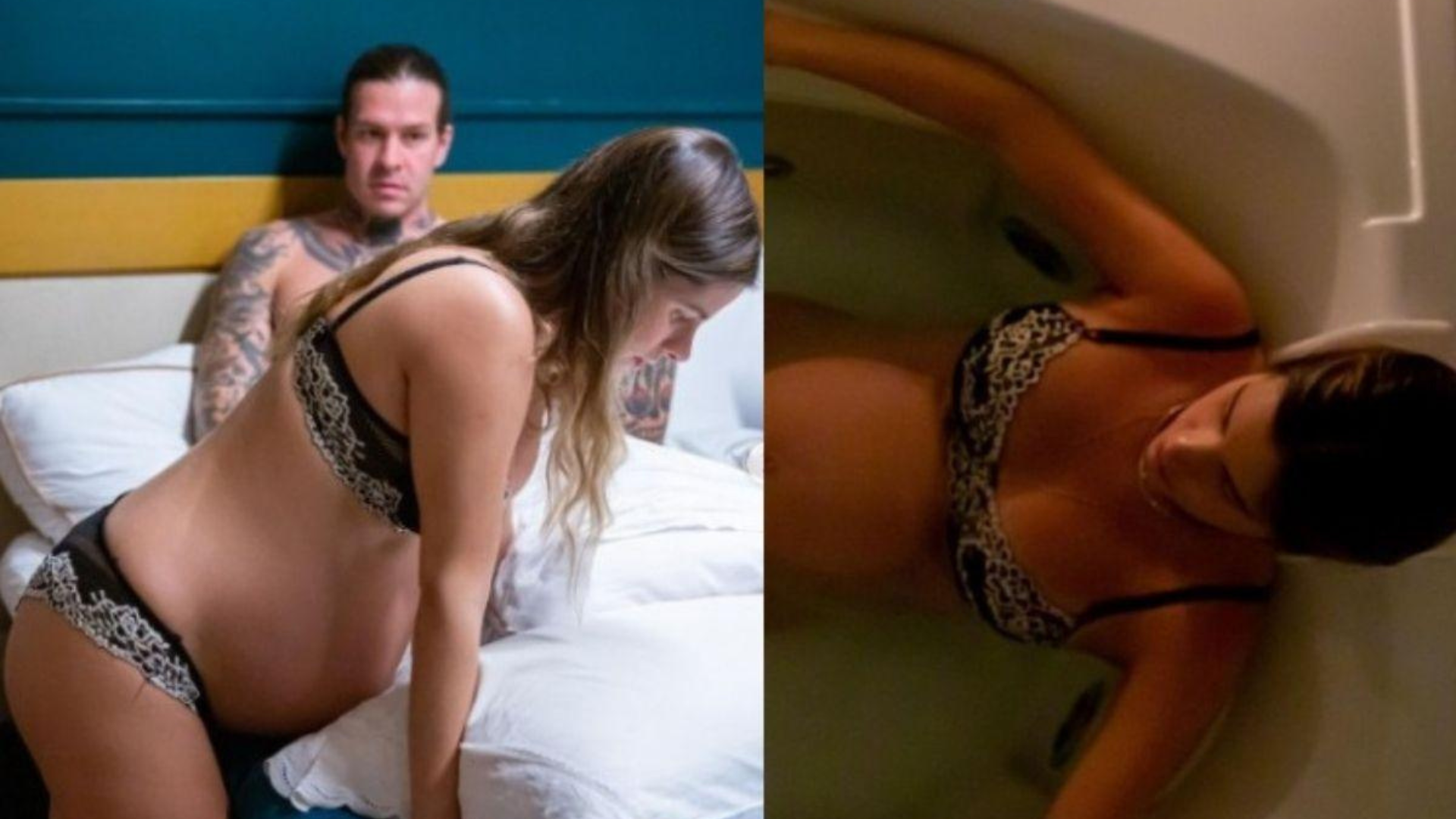 Shantal Verdelho durante o parto