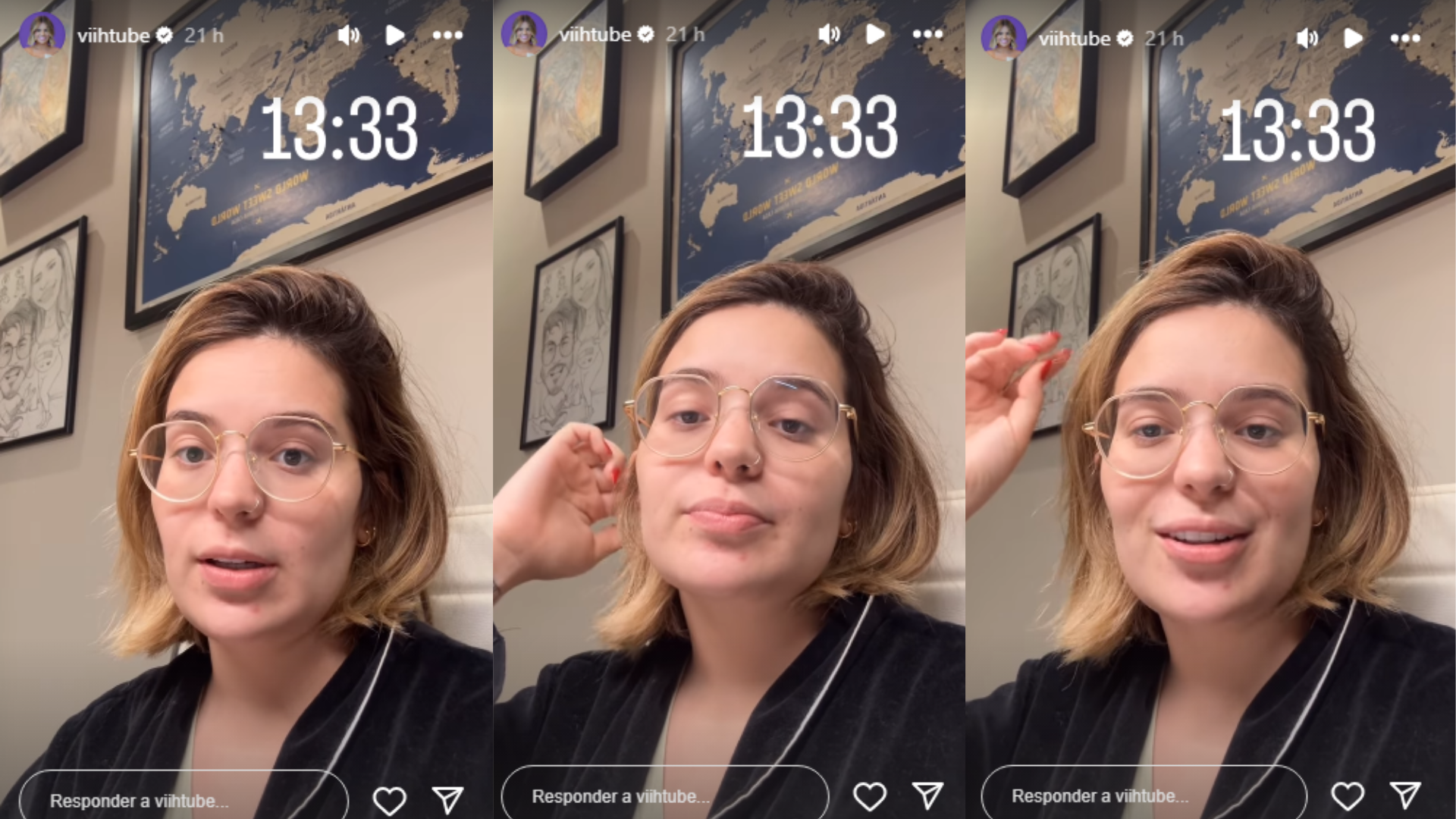 Viih Tube falando sobre o repouso durante a gravidez