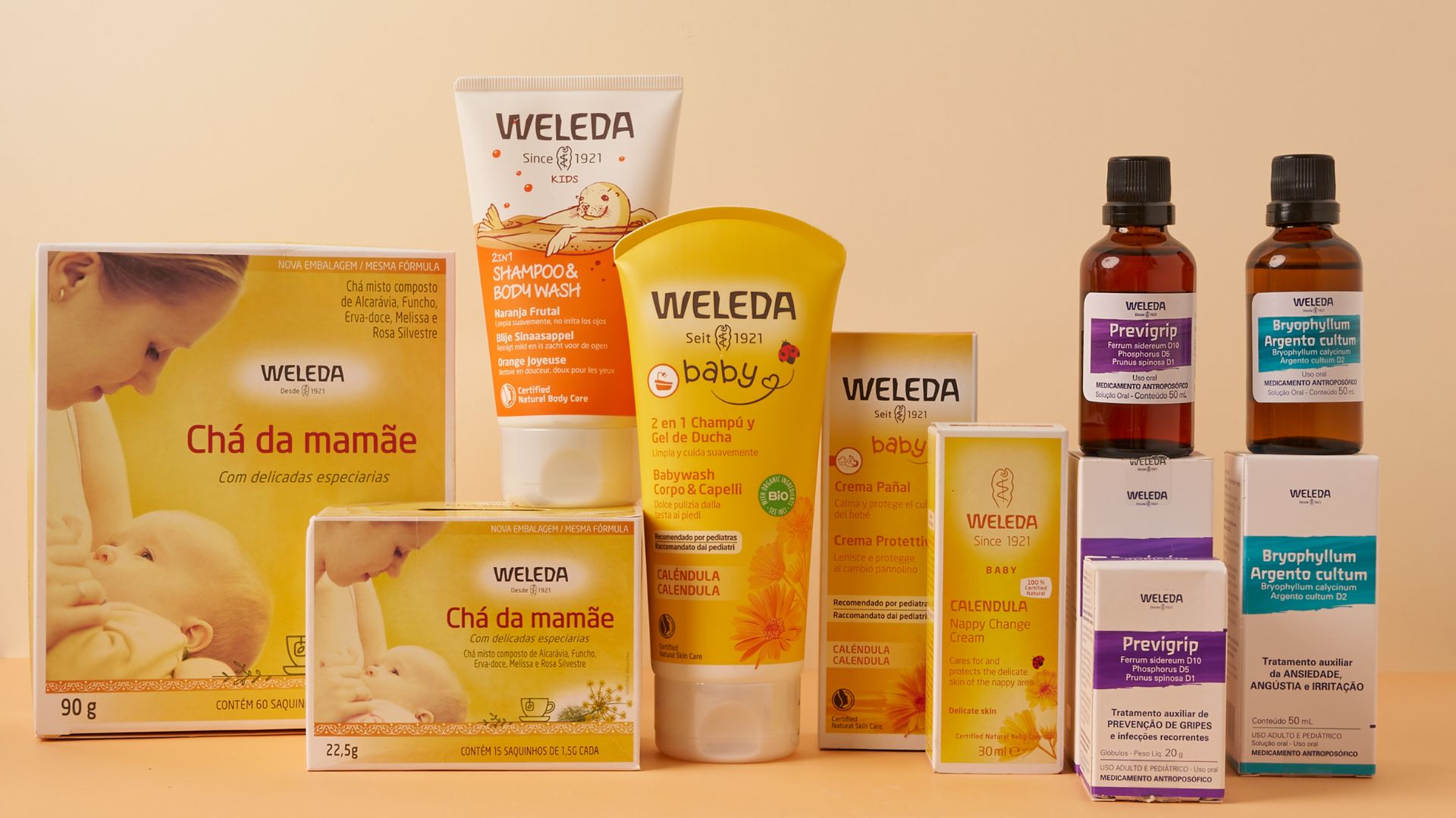 A linha Mam&atilde;e & Beb&ecirc; de Weleda promove esses benef&iacute;cios 