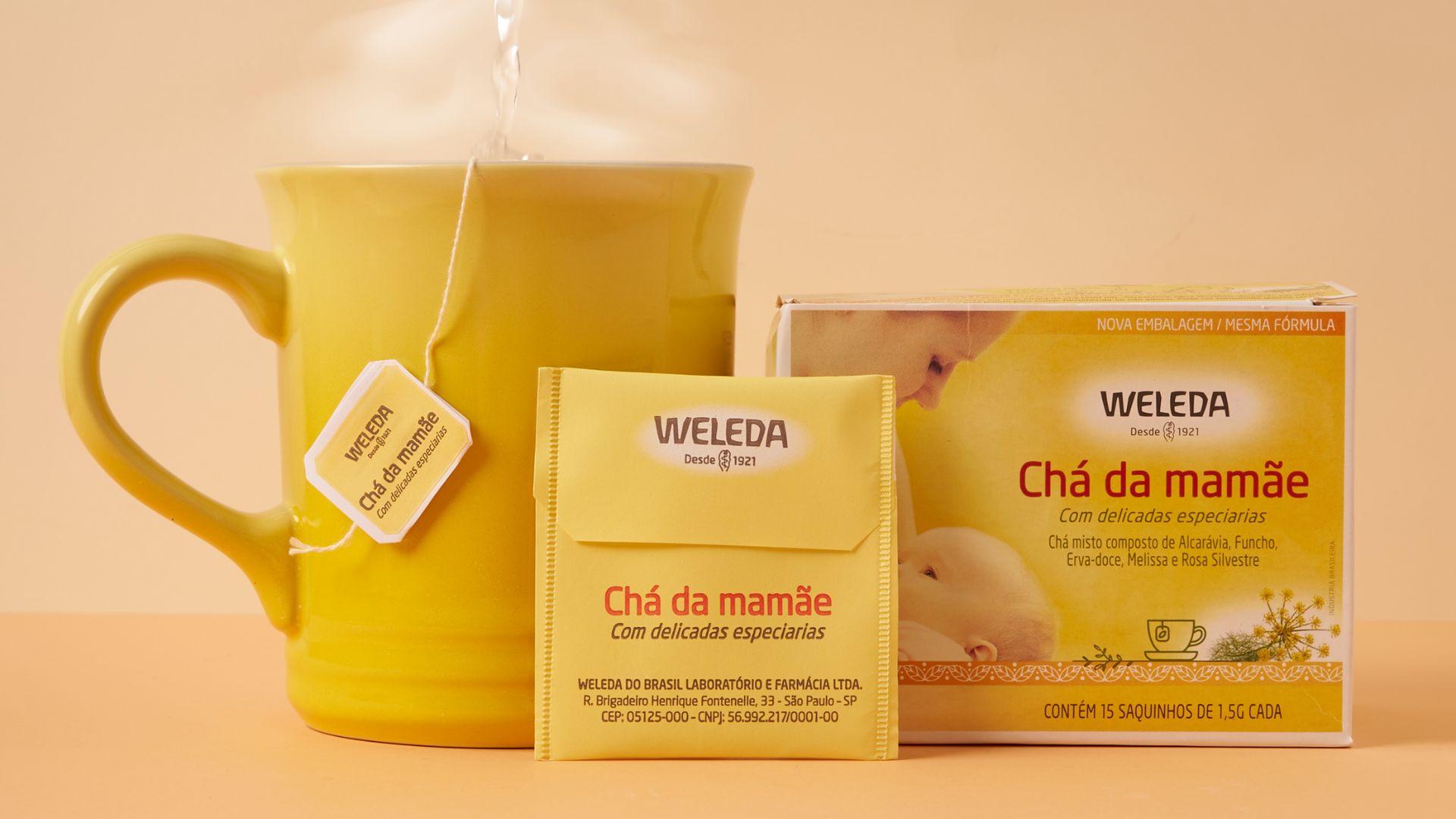 Ch&aacute; da Mam&atilde;e, da Weleda, promove o relaxamento 