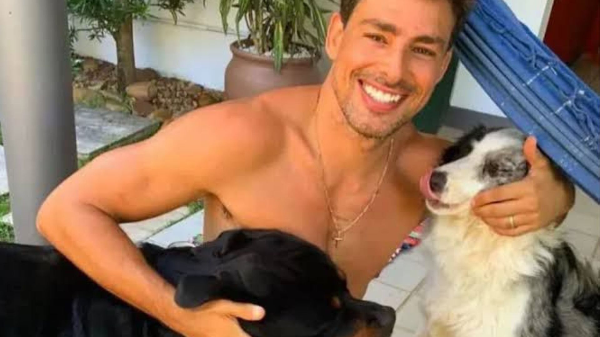 Cau&atilde; e seus dois cachorros