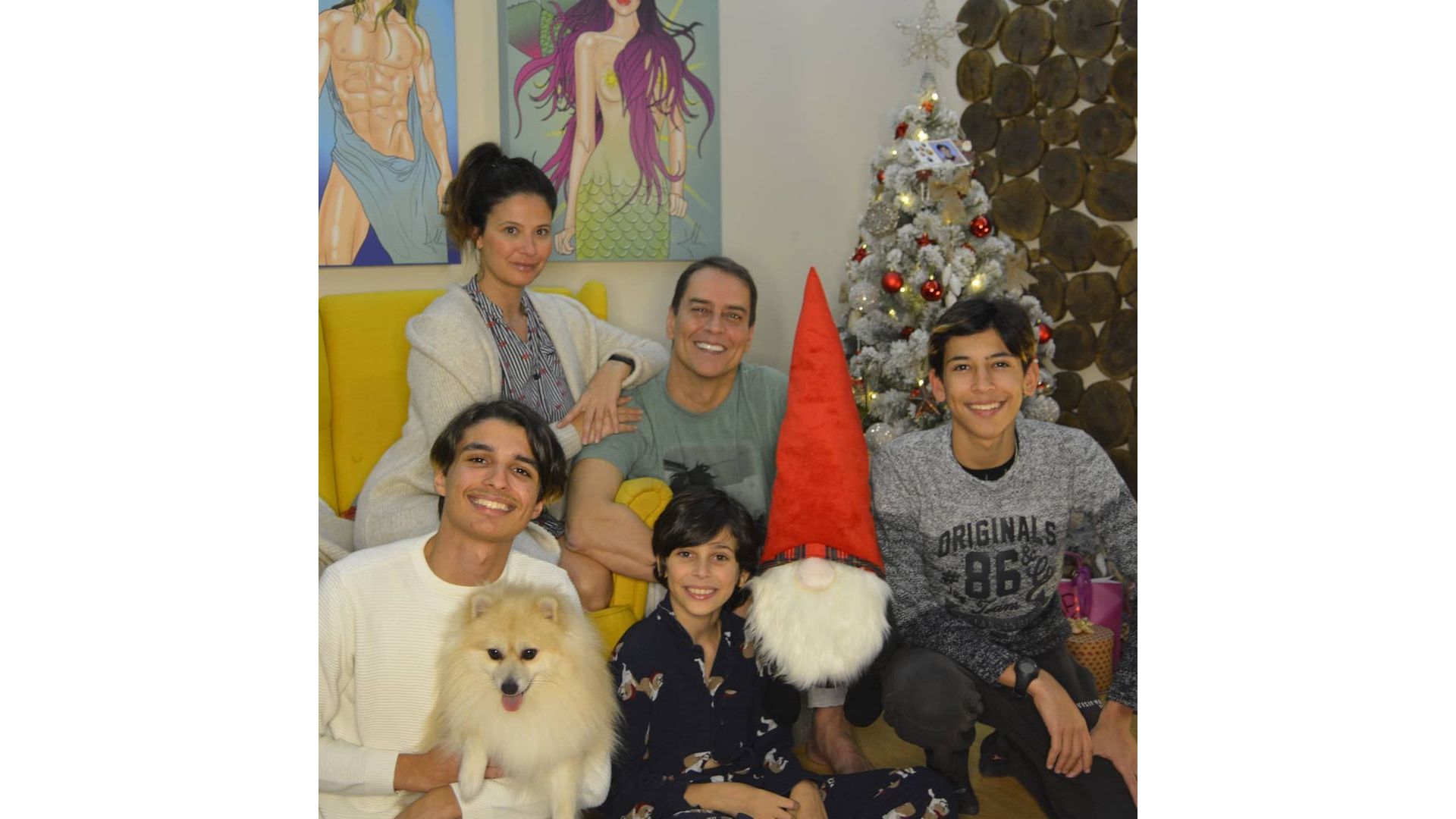 Marcello Antony e fam&iacute;lia