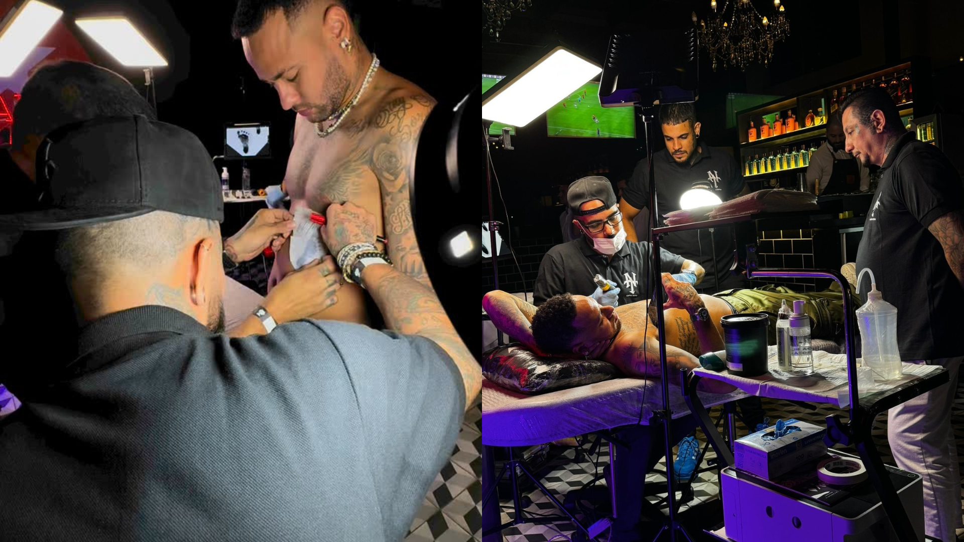 Neymar faz tatuagem com nome de Mavie