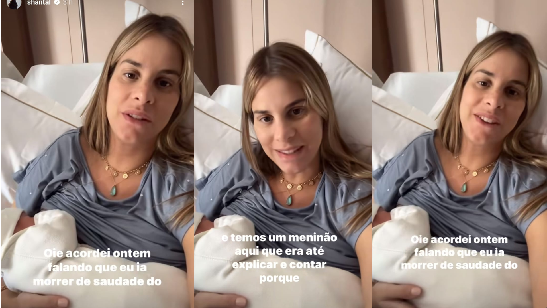 Nasce o terceiro filho de Shantal