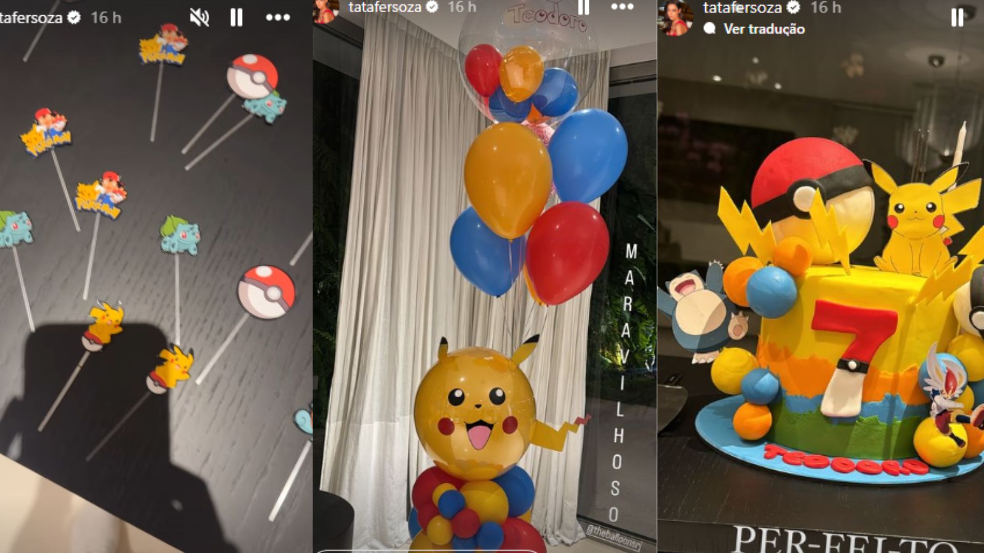 Decora&ccedil;&atilde;o de festa de pok&eacute;mon