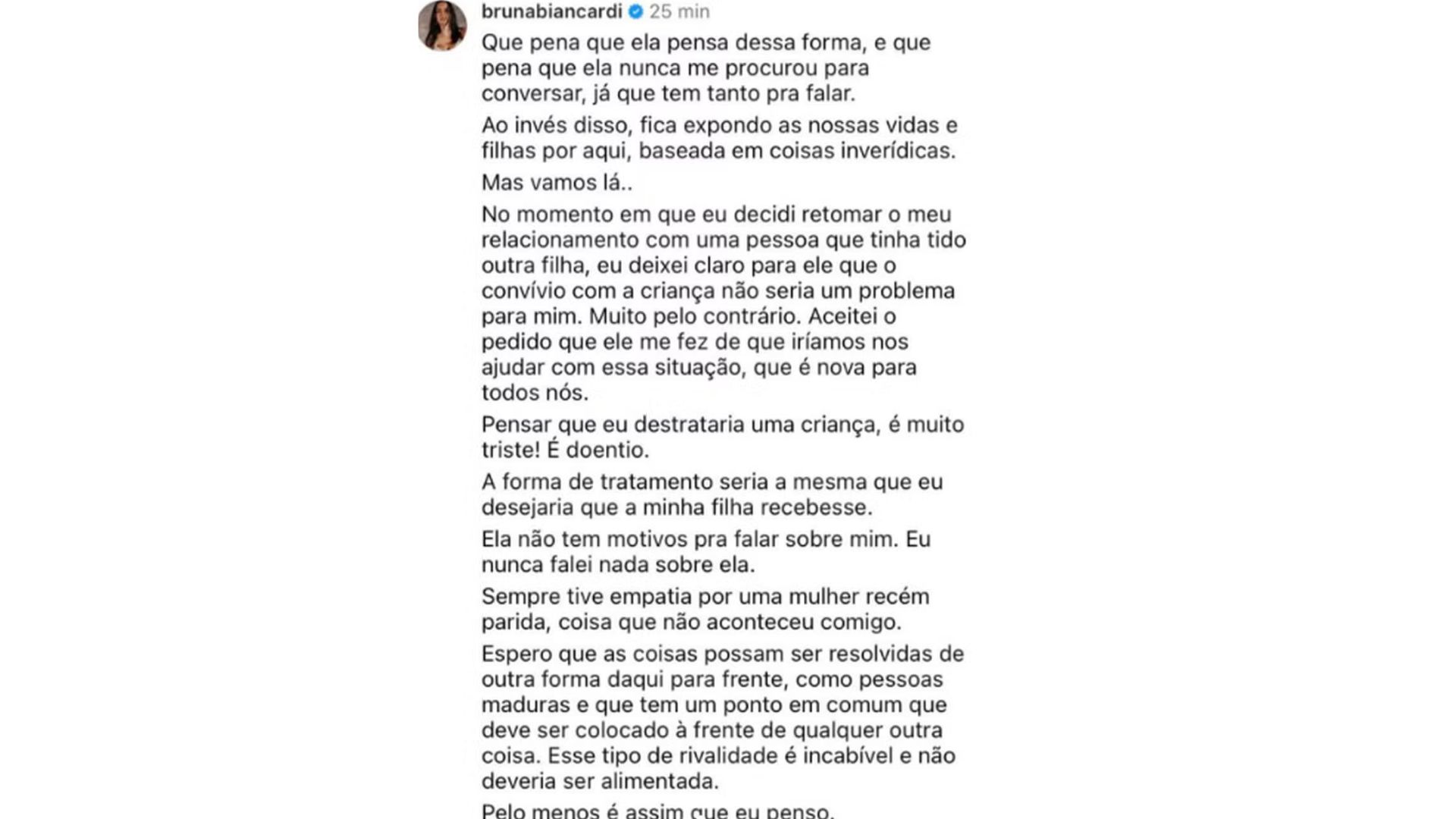 Coment&aacute;rio de Bruna