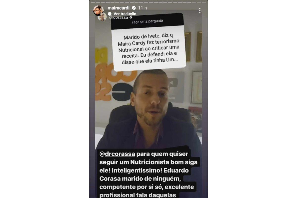 Maíra publicou a indireta (