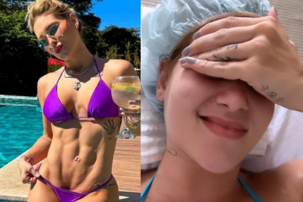 Virginia faz massagem para aliviar dor de barriga