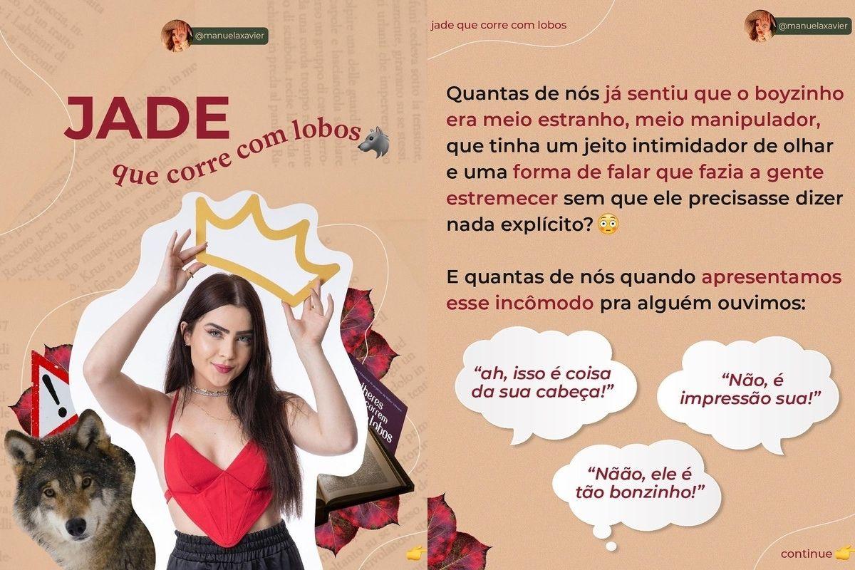 Parte da publicação feita pela psicanalista