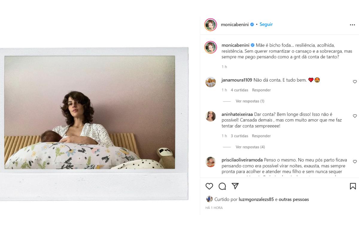 Reflexão de Mônica Benini sobre a maternidade