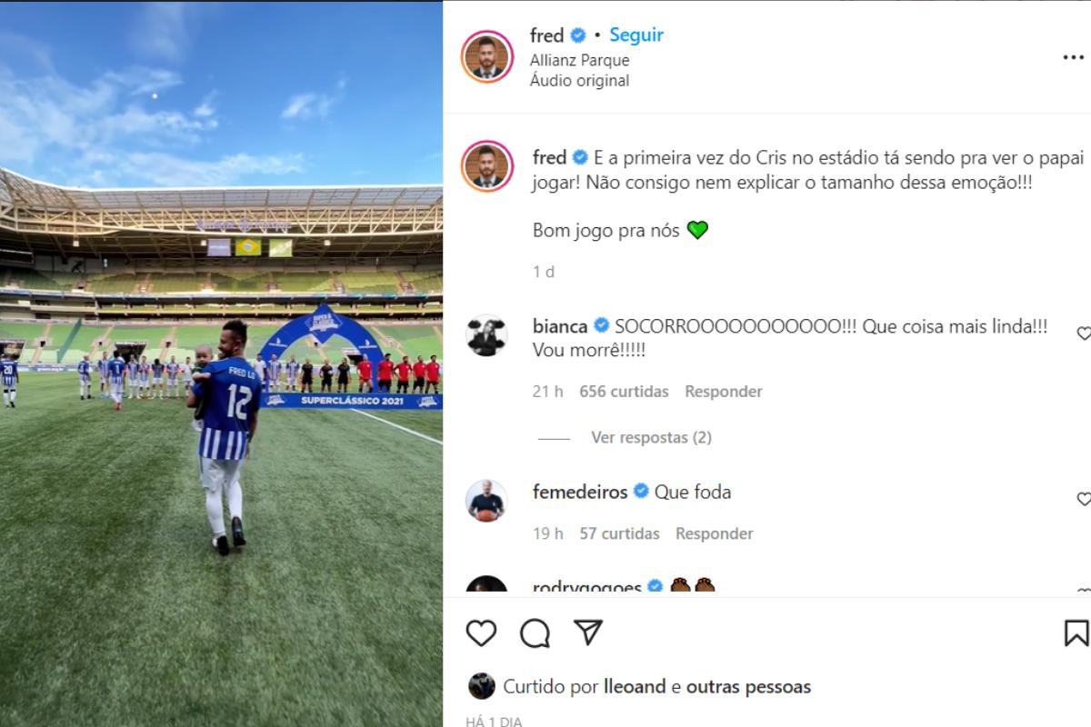 Fred e Cris viveram um momento único em suas vidas