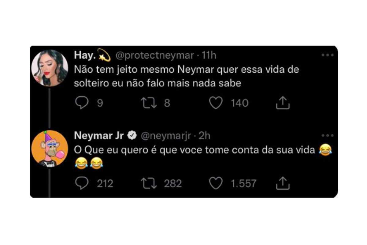 Neymar responde comentários nas redes sociais