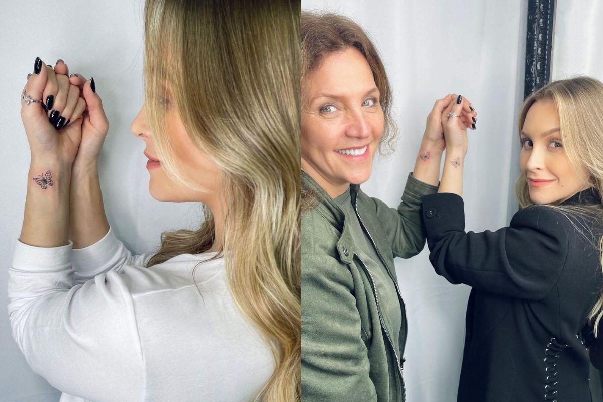 Carla Diaz e a mãe fizeram uma tatuagem juntas