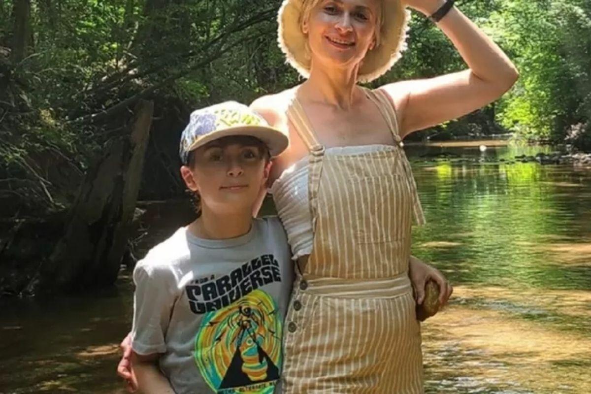 Halyna era mãe de Andros, de 9 anos de idade