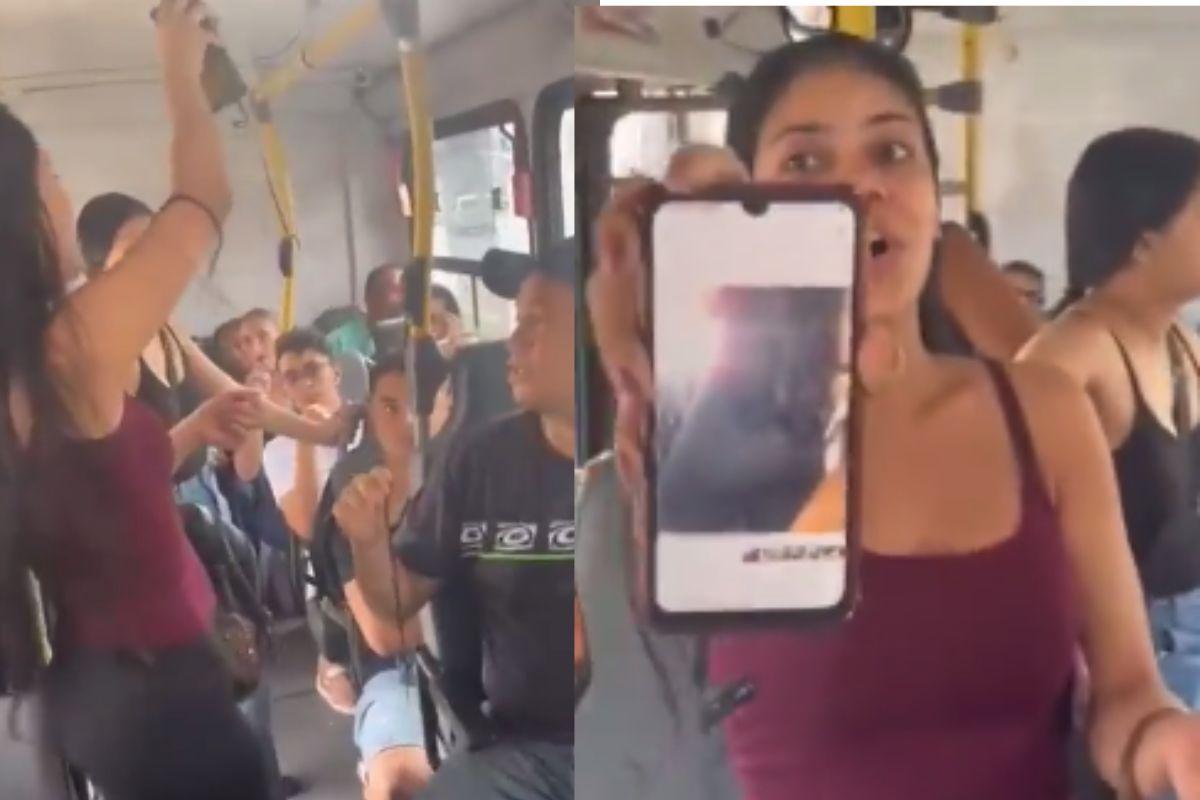 Homem tira foto de mulher em ônibus vai responder pelo crime
