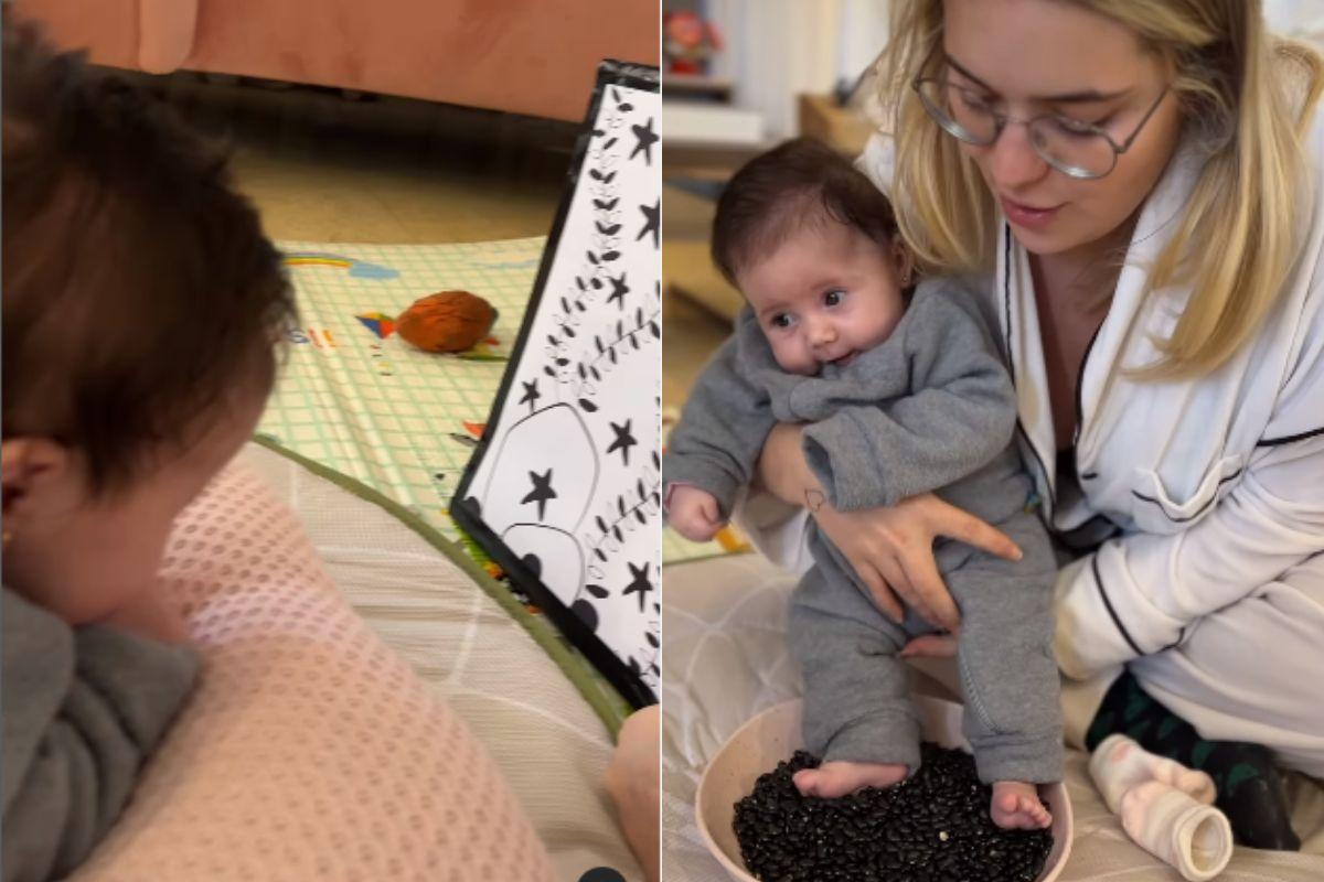 Viih Tube coloca o pé da filha no feijão