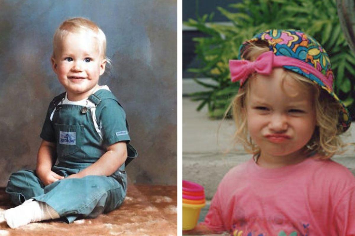 Reid e Ashley, quando eram crian&ccedil;as