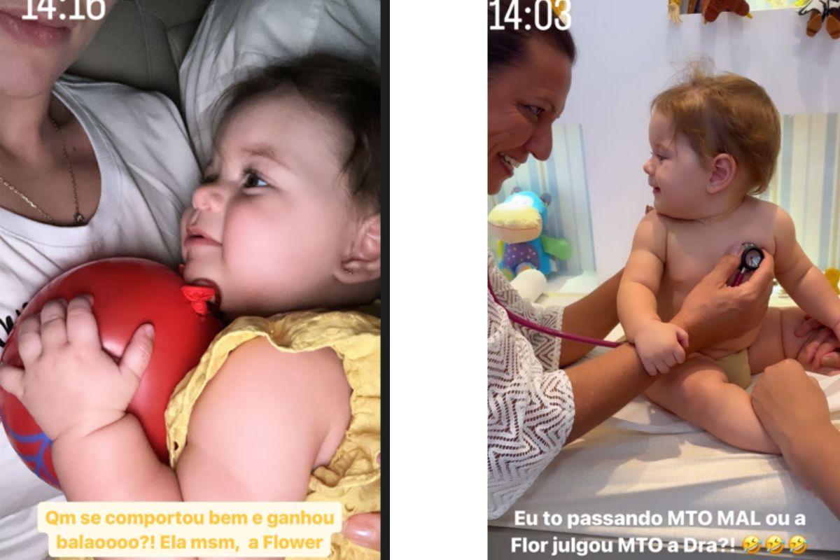 Virginia leva filha mais nova no médico