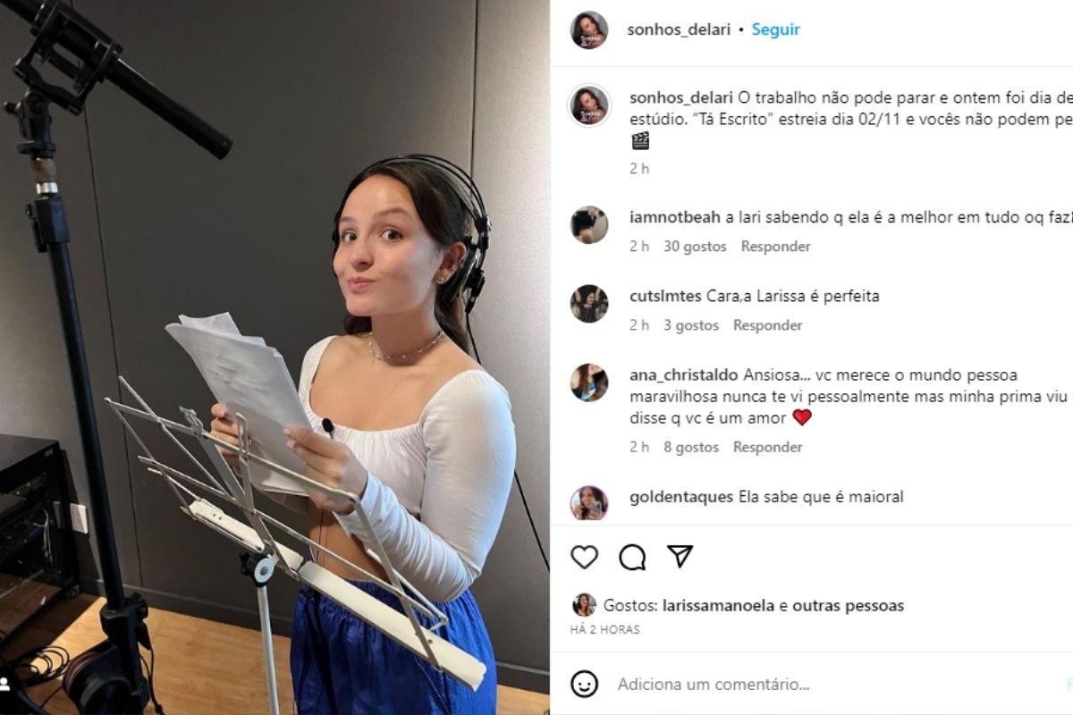 Larissa Manoela anuncia volta ao trabalho 