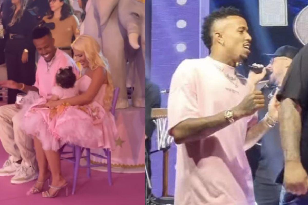 Éder Militão é visto sem aliança na festa da filha 