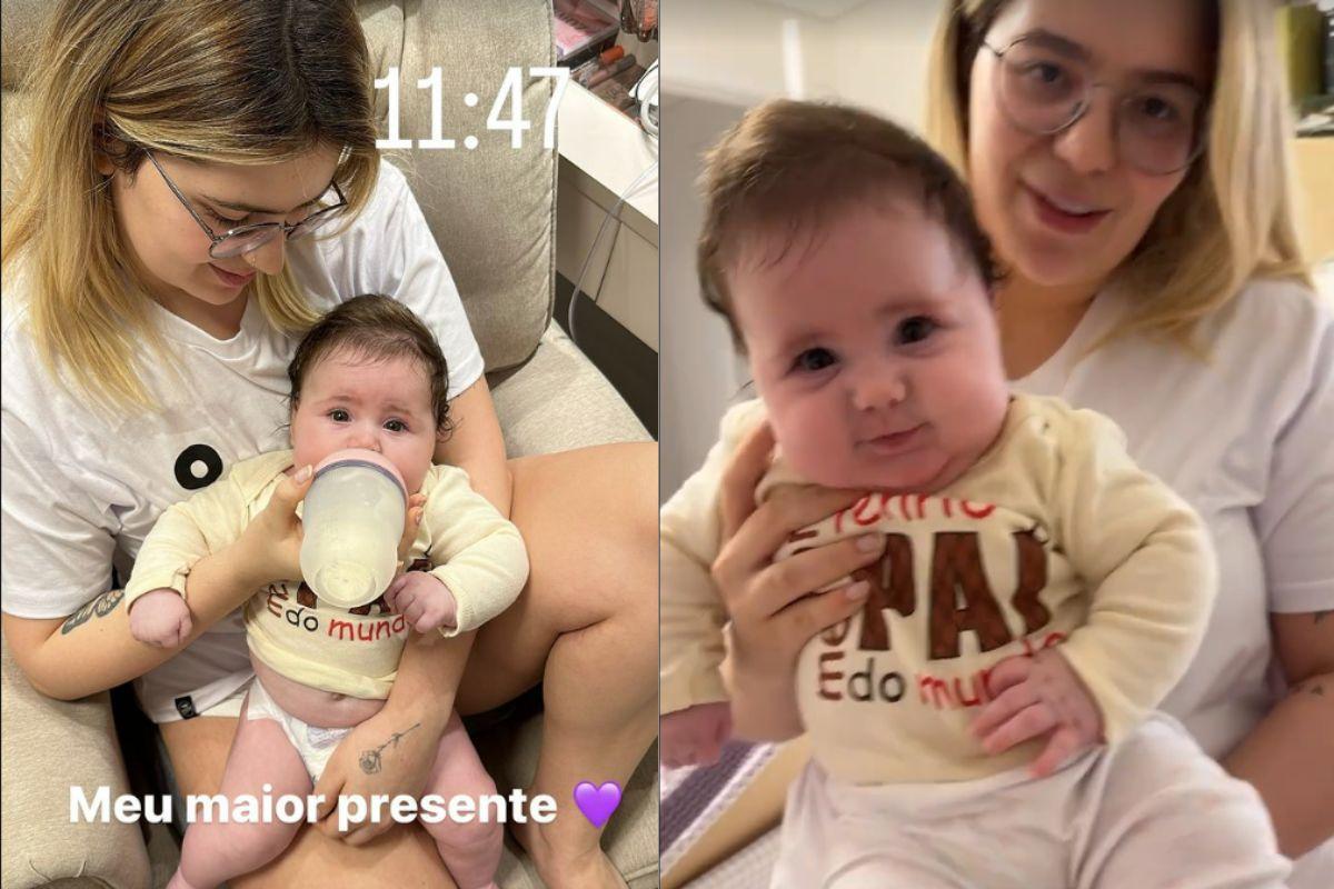 Eliezer, Viih Tube, Lua di Felice, filha Eliezer, filha Viih Tube, família Eliezer, família Viih Tube