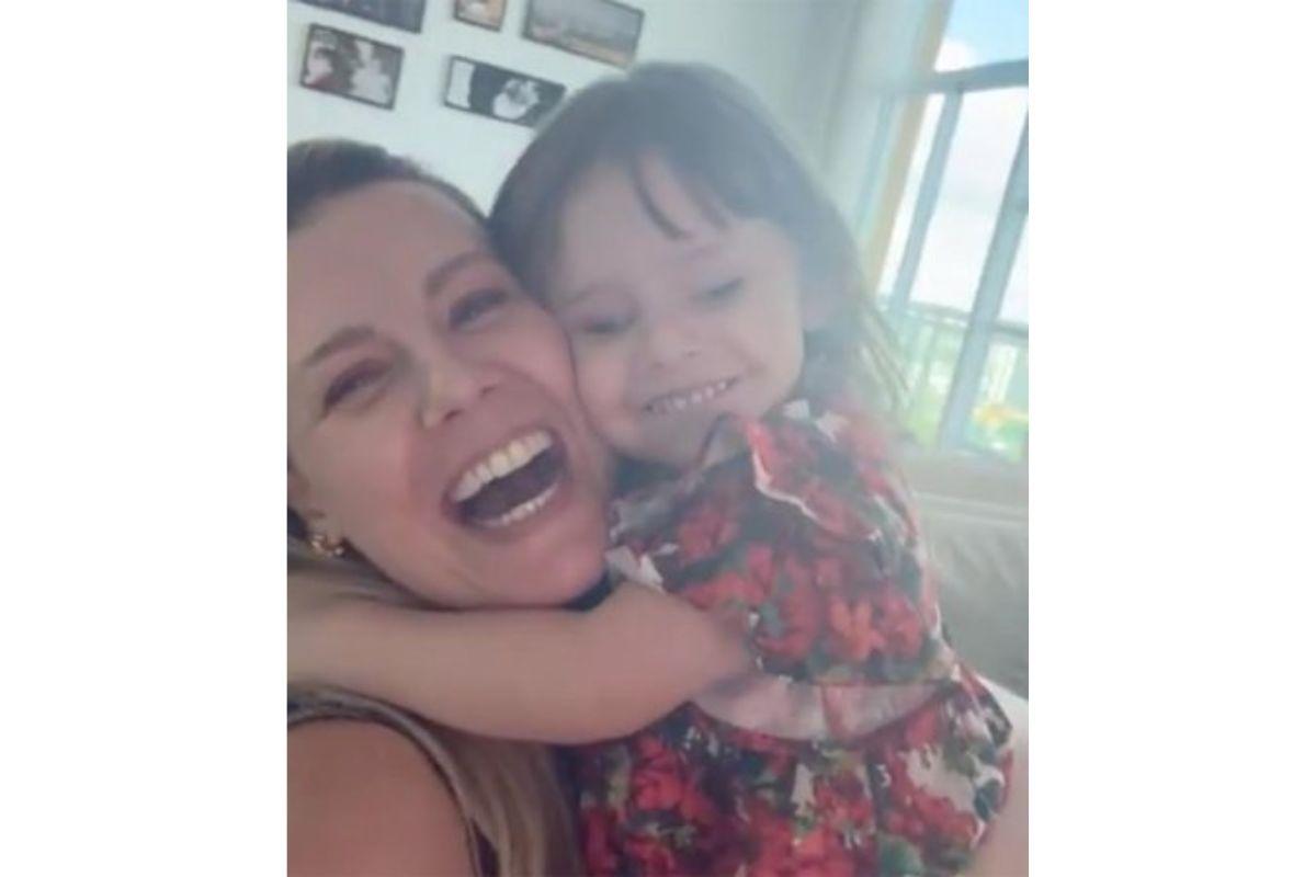 Daiana Garbin e a filha, Lua